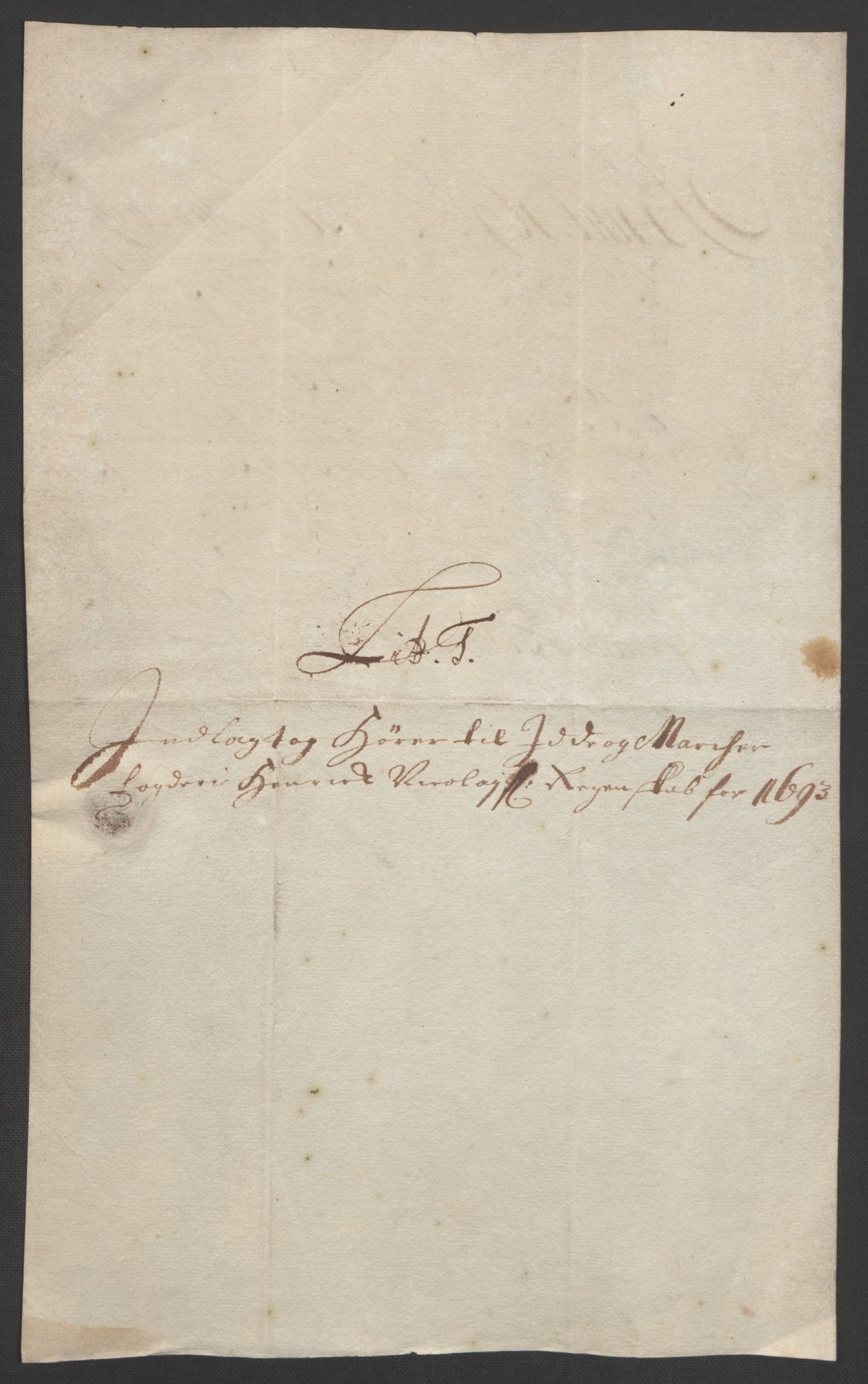 Rentekammeret inntil 1814, Reviderte regnskaper, Fogderegnskap, AV/RA-EA-4092/R01/L0011: Fogderegnskap Idd og Marker, 1692-1693, p. 344