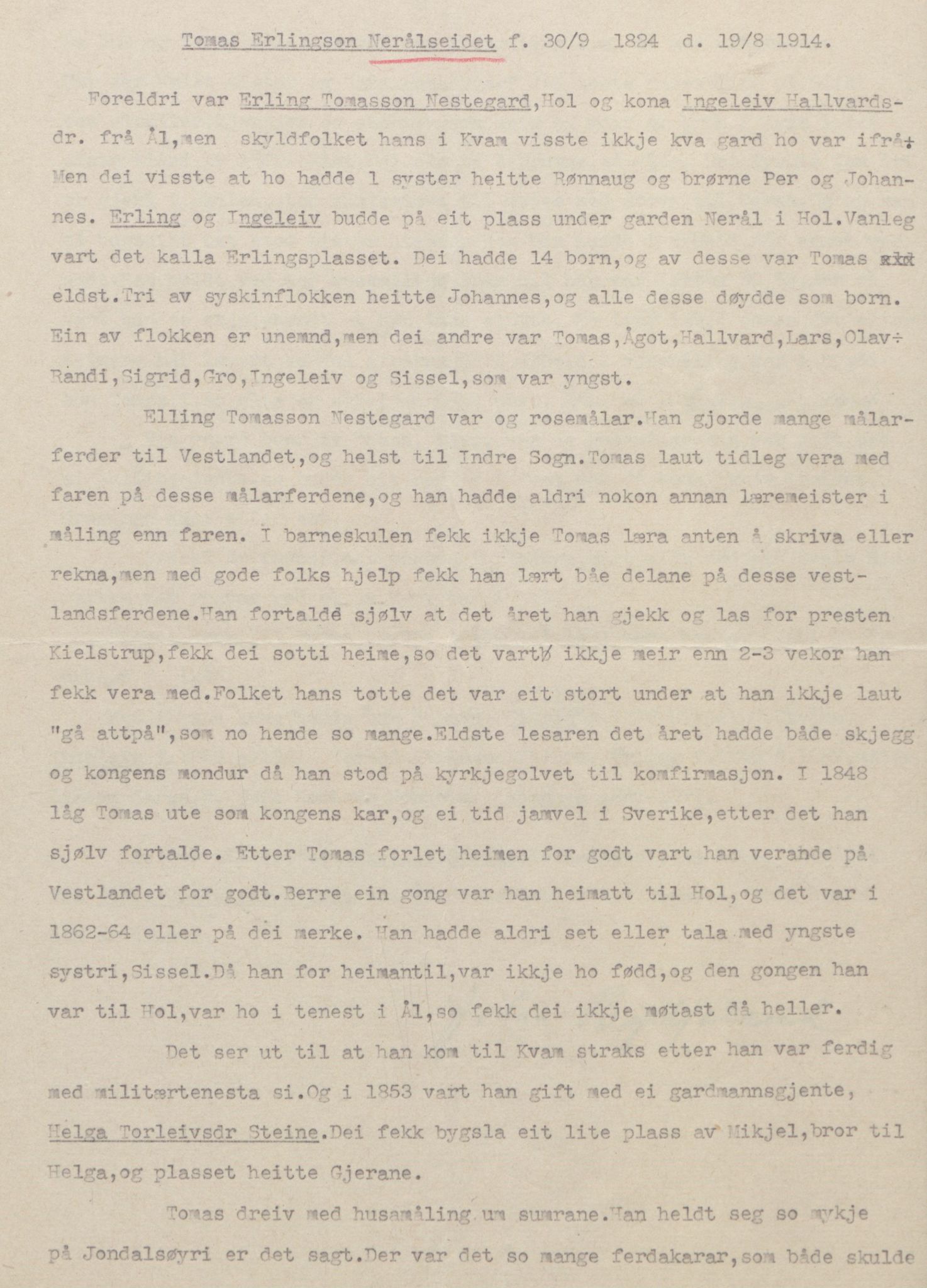 Rikard Berge, TEMU/TGM-A-1003/F/L0018/0056: 600-656 / 655 Brev, kataloger og andre papir til Rikard Berge. Konvolutten merka: Postpapir8, 1910-1950