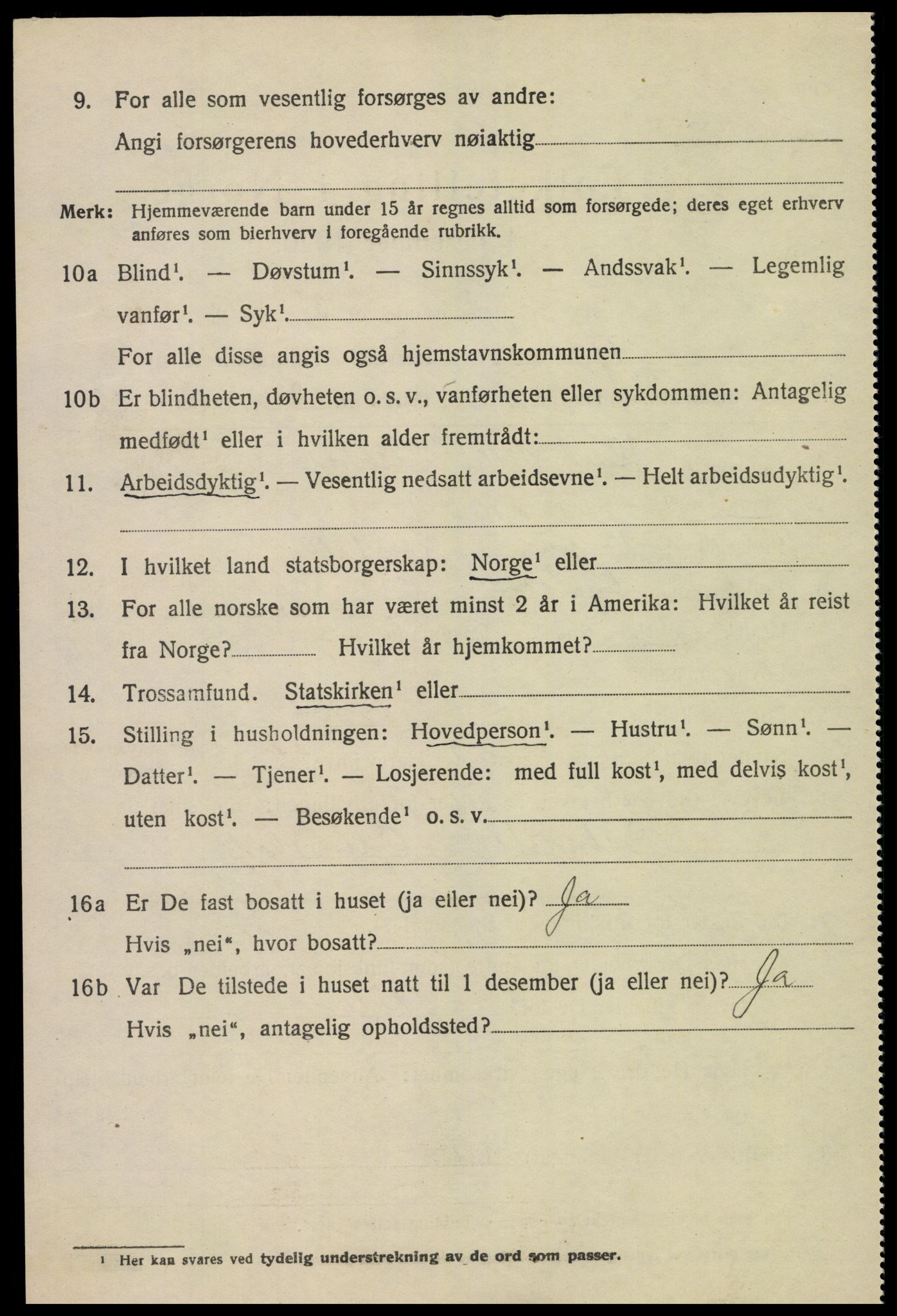 SAK, 1920 census for Fjære, 1920, p. 8212