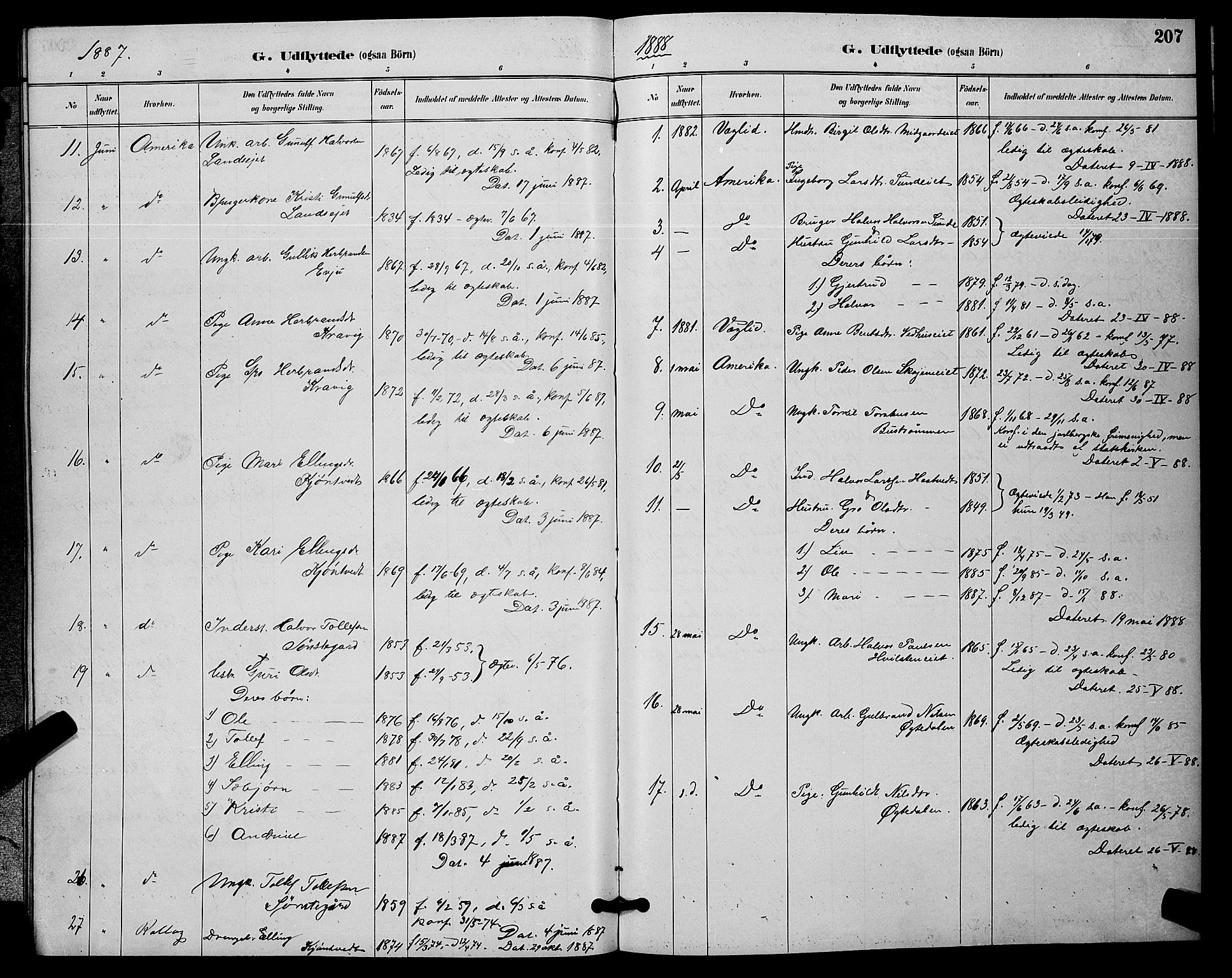 Nore kirkebøker, AV/SAKO-A-238/G/Ga/L0003: Parish register (copy) no. I 3, 1886-1903, p. 207