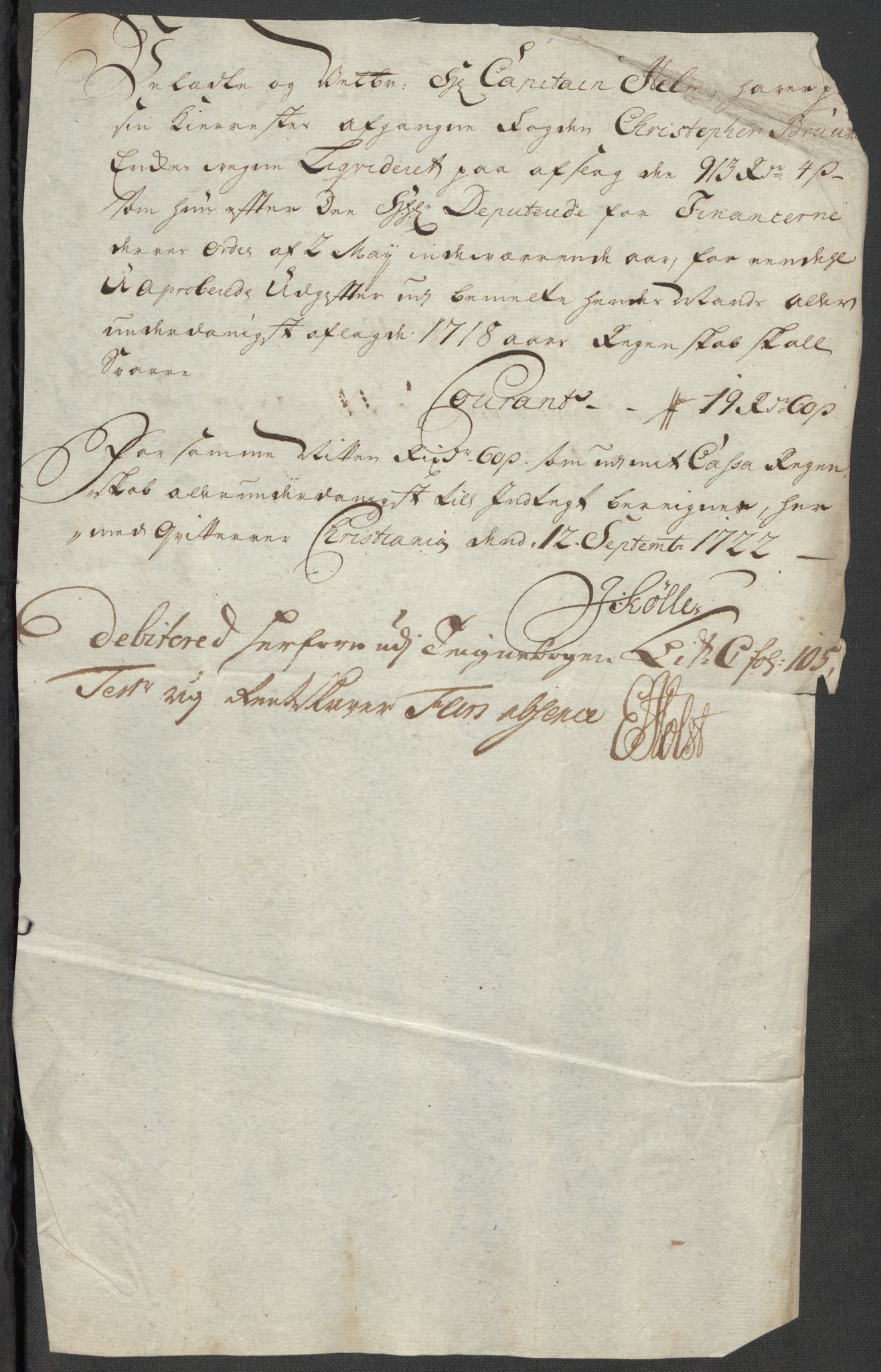 Rentekammeret inntil 1814, Reviderte regnskaper, Fogderegnskap, AV/RA-EA-4092/R17/L1188: Fogderegnskap Gudbrandsdal, 1718, p. 267