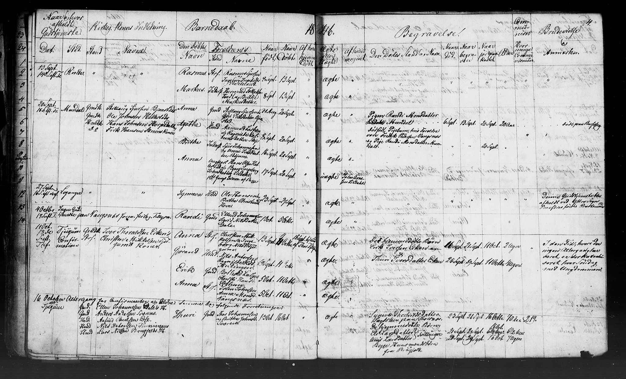 Leikanger sokneprestembete, AV/SAB-A-81001: Curate's parish register no. A 2, 1840-1847, p. 4