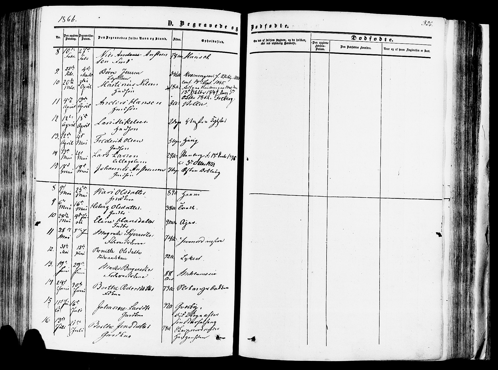 Vang prestekontor, Hedmark, AV/SAH-PREST-008/H/Ha/Haa/L0013: Parish register (official) no. 13, 1855-1879, p. 326