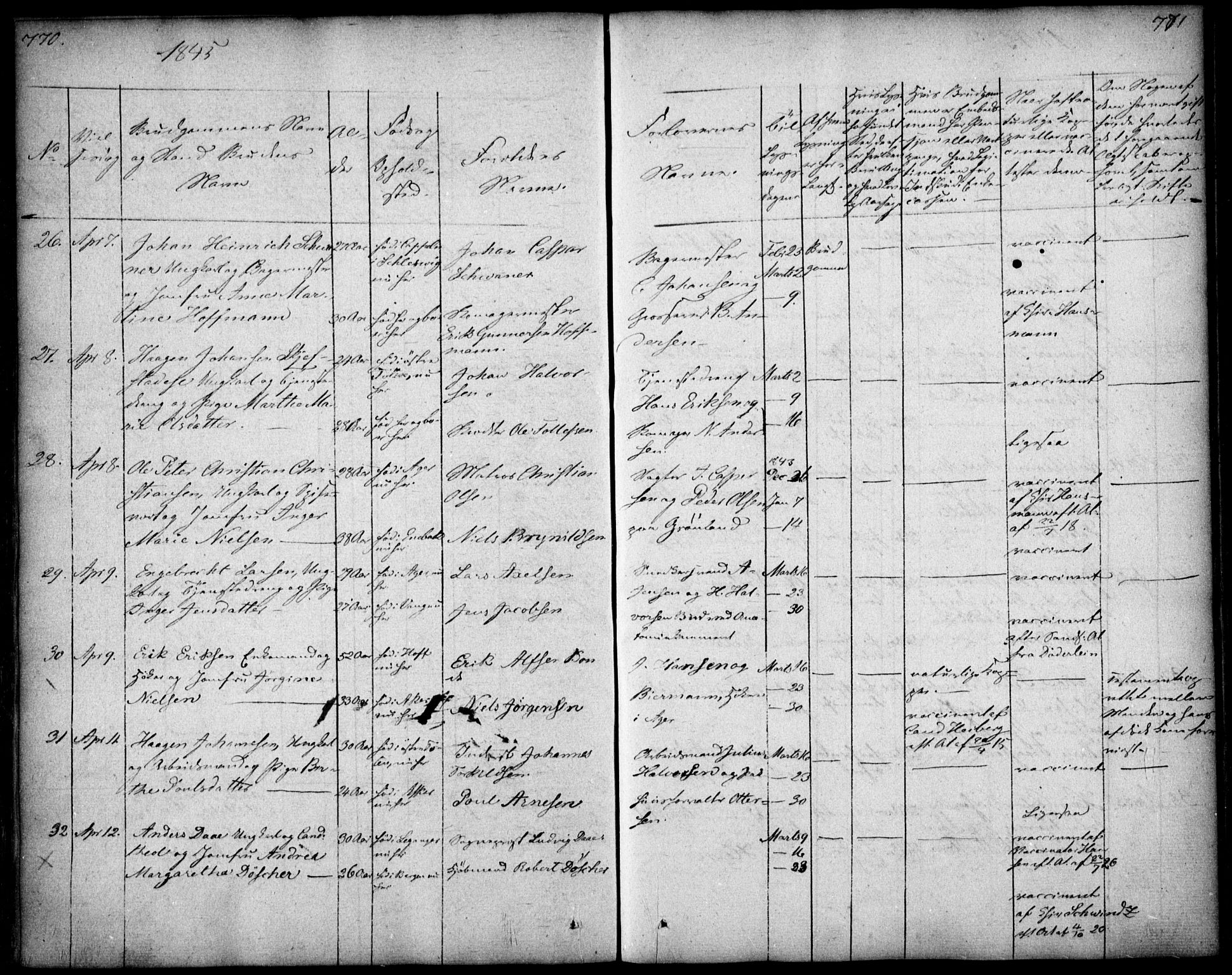 Oslo domkirke Kirkebøker, AV/SAO-A-10752/F/Fa/L0019: Parish register (official) no. 19, 1828-1847, p. 770-771
