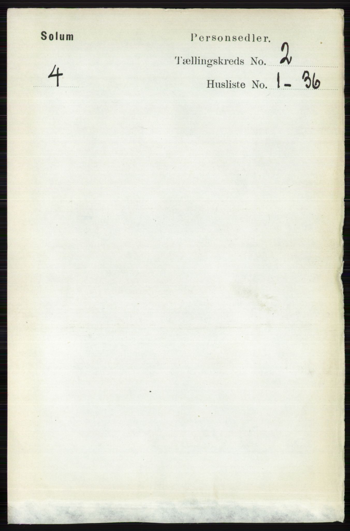 RA, 1891 census for 0818 Solum, 1891, p. 116