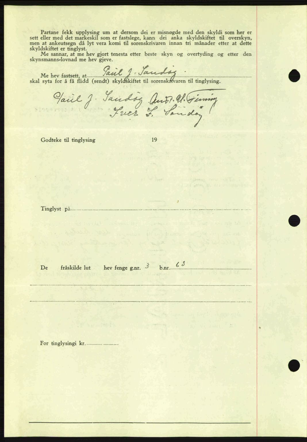 Romsdal sorenskriveri, AV/SAT-A-4149/1/2/2C: Mortgage book no. A7, 1939-1939, Diary no: : 1200/1939