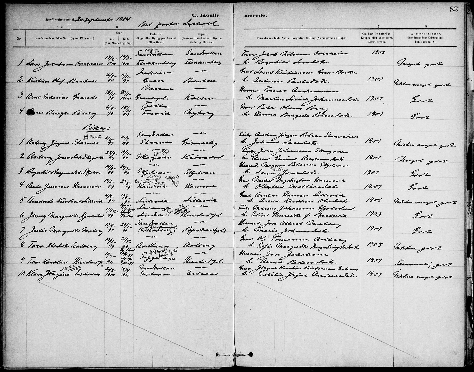 Ministerialprotokoller, klokkerbøker og fødselsregistre - Nord-Trøndelag, SAT/A-1458/732/L0316: Parish register (official) no. 732A01, 1879-1921, p. 83