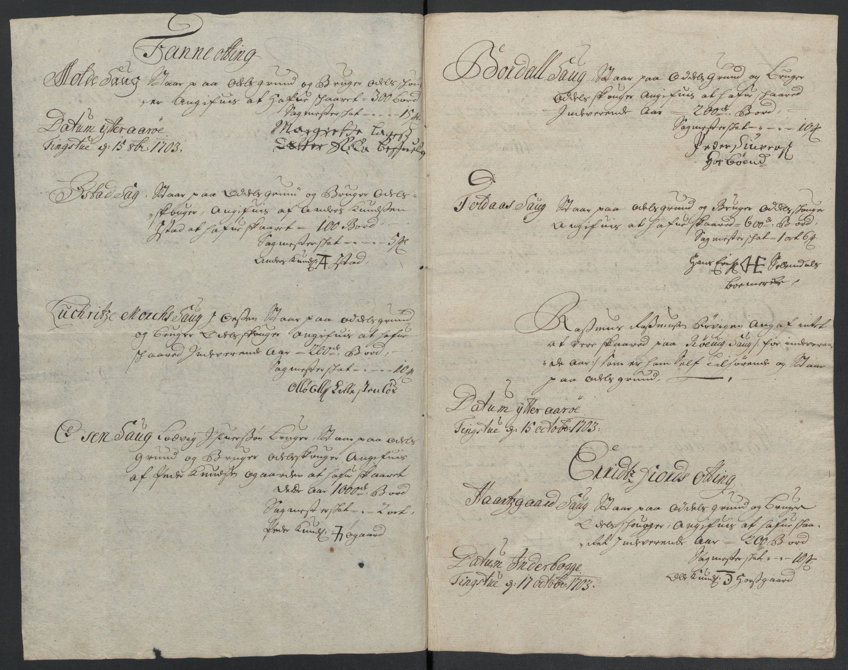 Rentekammeret inntil 1814, Reviderte regnskaper, Fogderegnskap, RA/EA-4092/R55/L3656: Fogderegnskap Romsdal, 1703-1705, p. 76