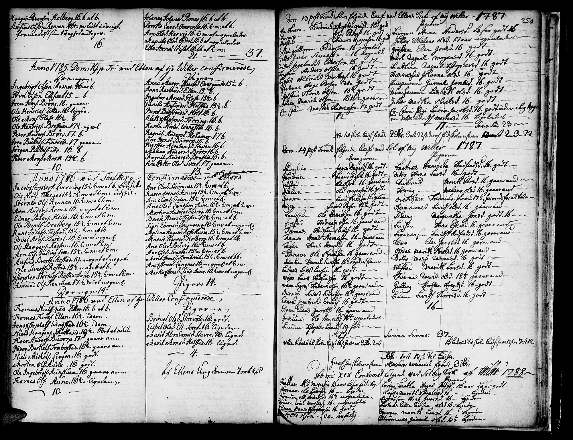 Ministerialprotokoller, klokkerbøker og fødselsregistre - Nord-Trøndelag, SAT/A-1458/741/L0385: Parish register (official) no. 741A01, 1722-1815, p. 250