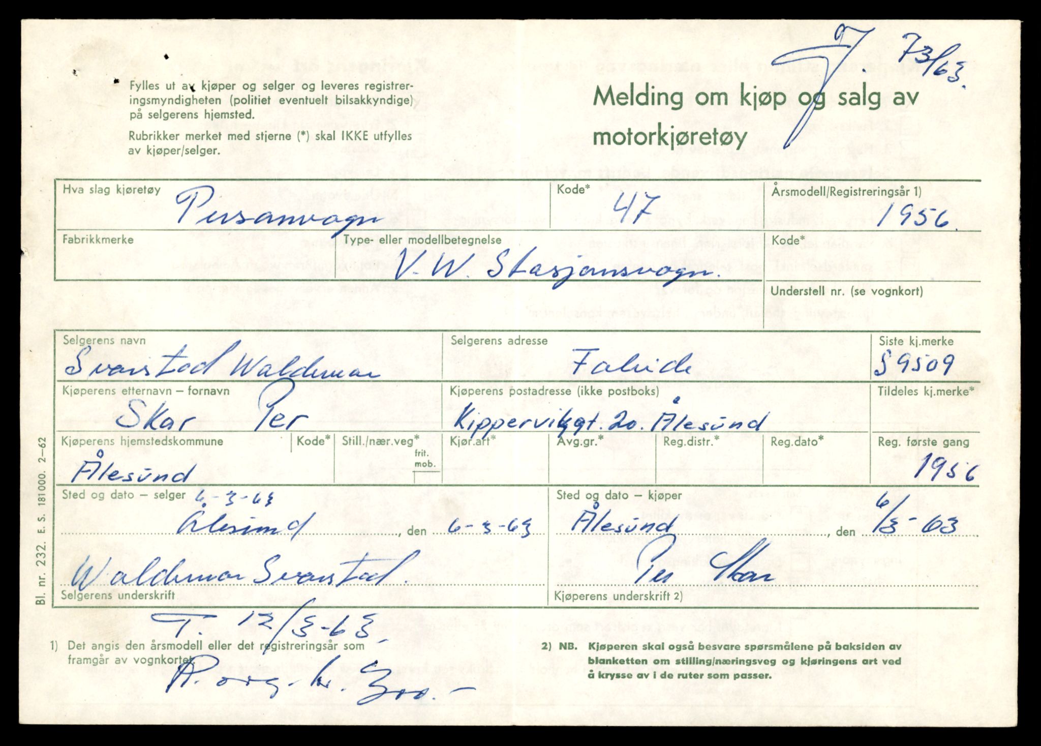 Møre og Romsdal vegkontor - Ålesund trafikkstasjon, AV/SAT-A-4099/F/Fe/L0008: Registreringskort for kjøretøy T 747 - T 894, 1927-1998, p. 2322