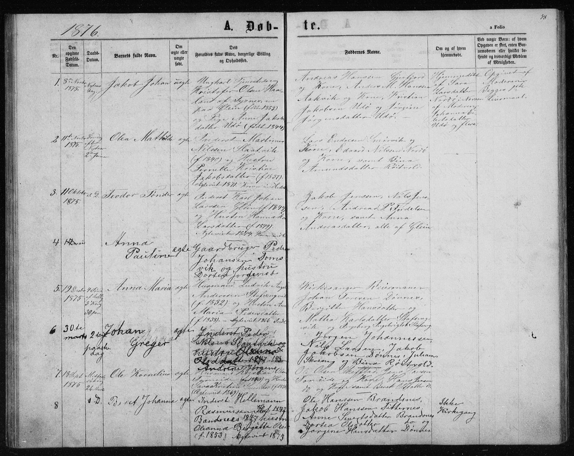 Ministerialprotokoller, klokkerbøker og fødselsregistre - Nordland, SAT/A-1459/835/L0531: Parish register (copy) no. 835C03, 1865-1877, p. 48