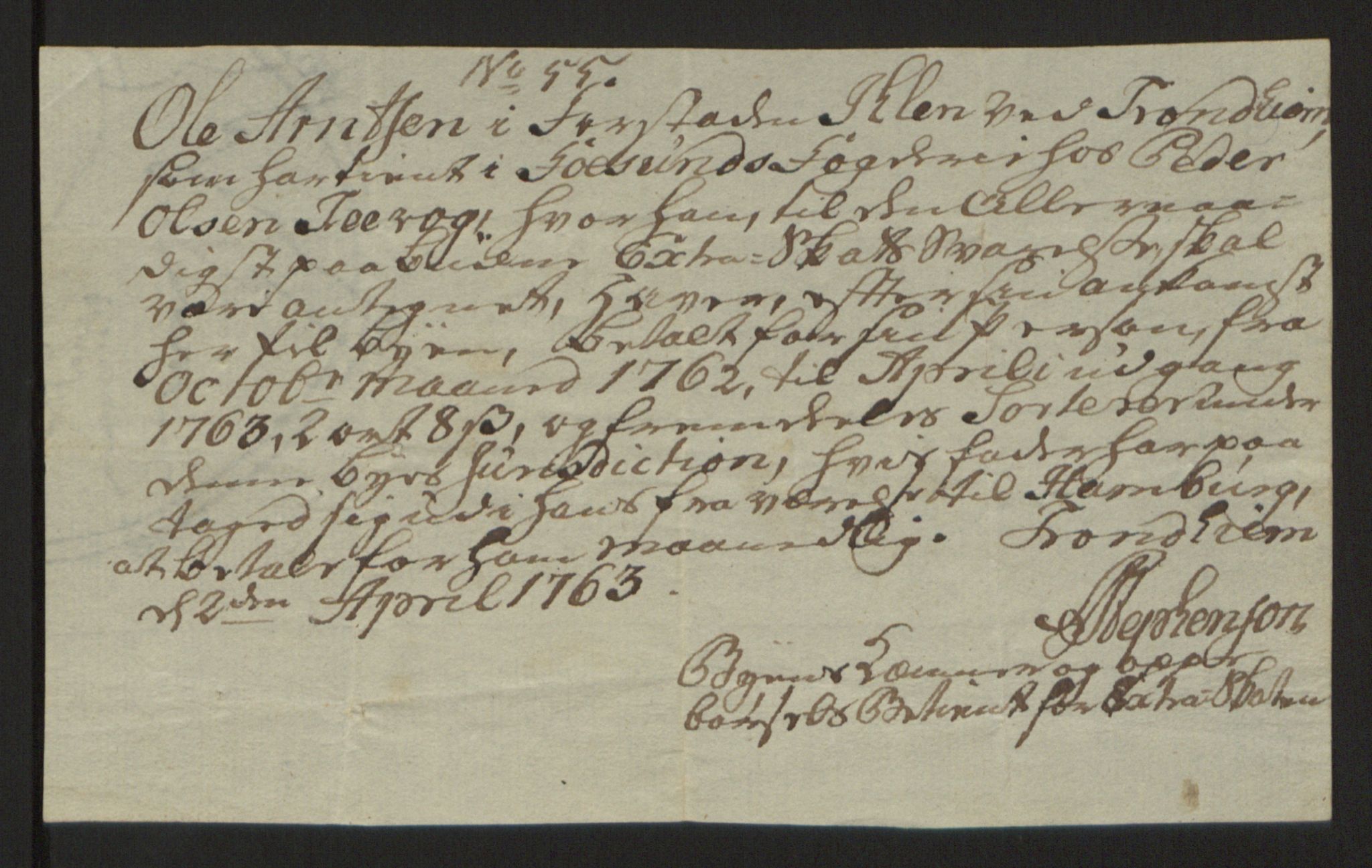 Rentekammeret inntil 1814, Reviderte regnskaper, Fogderegnskap, AV/RA-EA-4092/R57/L3930: Ekstraskatten Fosen, 1762-1763, p. 290