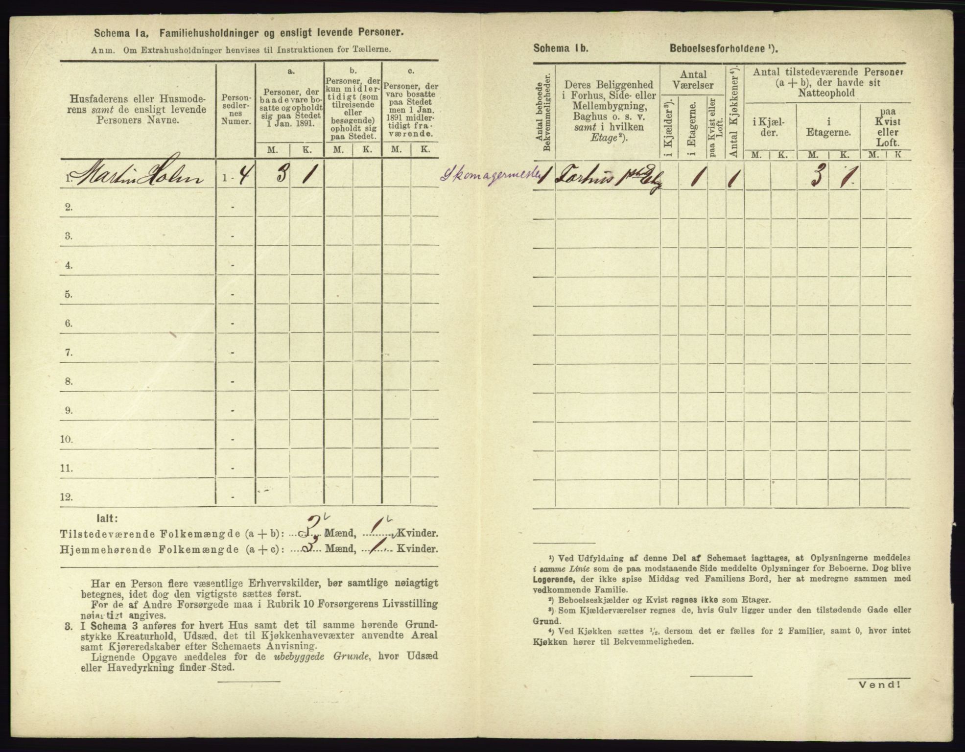 RA, 1891 census for 0602 Drammen, 1891, p. 3364