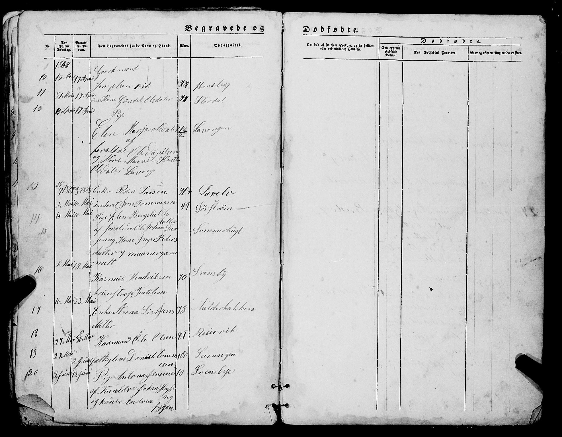 Lyngen sokneprestembete, AV/SATØ-S-1289/H/He/Heb/L0005klokker: Parish register (copy) no. 5, 1847-1882