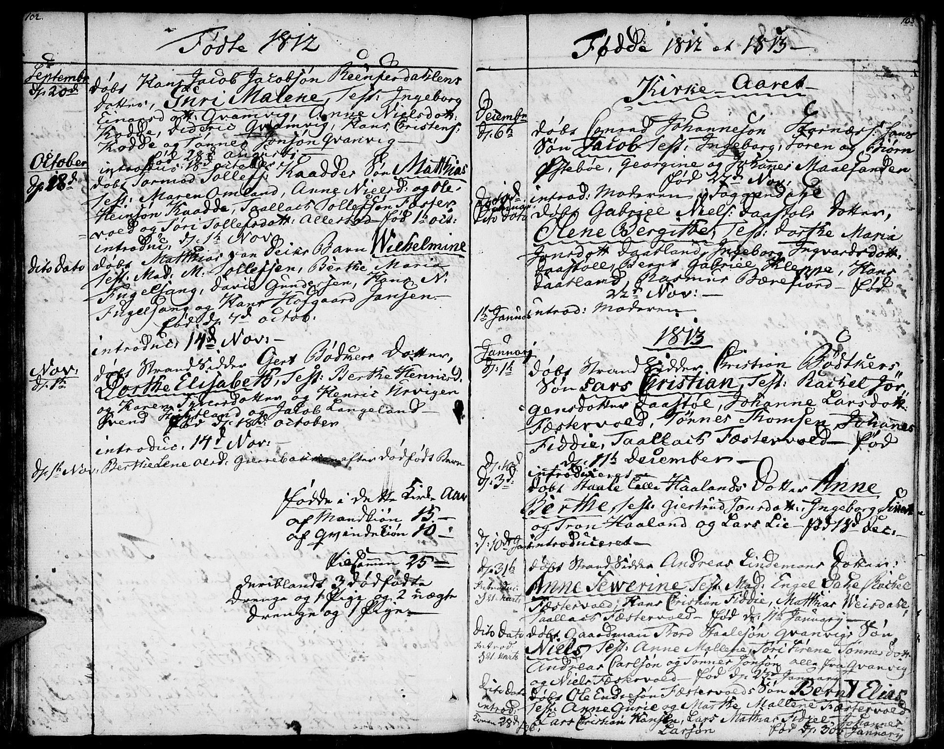 Flekkefjord sokneprestkontor, AV/SAK-1111-0012/F/Fa/Fab/L0002: Parish register (official) no. A 2, 1781-1832, p. 102-103