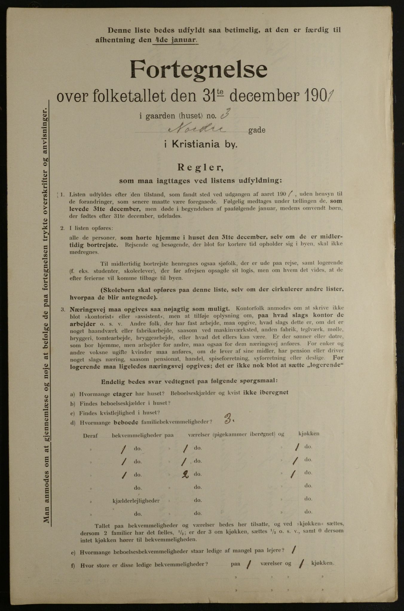 OBA, Municipal Census 1901 for Kristiania, 1901, p. 11205