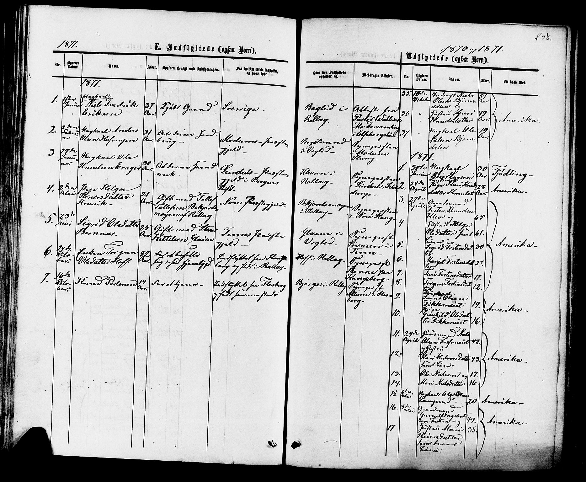 Rollag kirkebøker, SAKO/A-240/F/Fa/L0009: Parish register (official) no. I 9, 1860-1874, p. 256