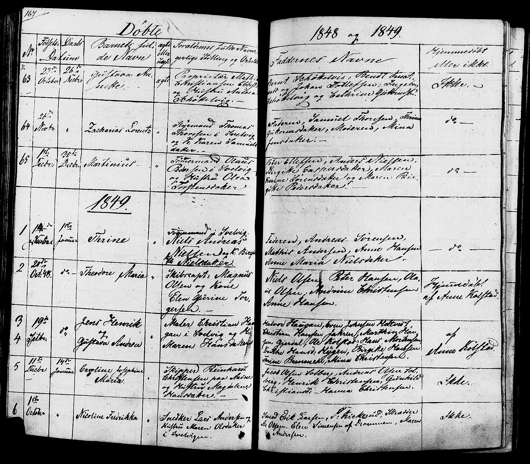 Hurum kirkebøker, SAKO/A-229/G/Ga/L0002: Parish register (copy) no. I 2, 1827-1857, p. 167
