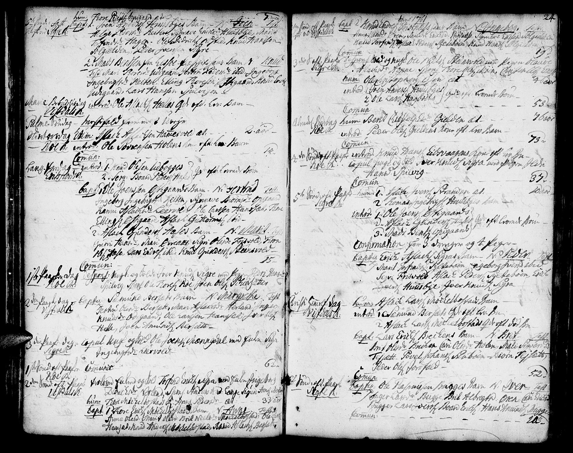 Ministerialprotokoller, klokkerbøker og fødselsregistre - Møre og Romsdal, SAT/A-1454/551/L0621: Parish register (official) no. 551A01, 1757-1803, p. 24