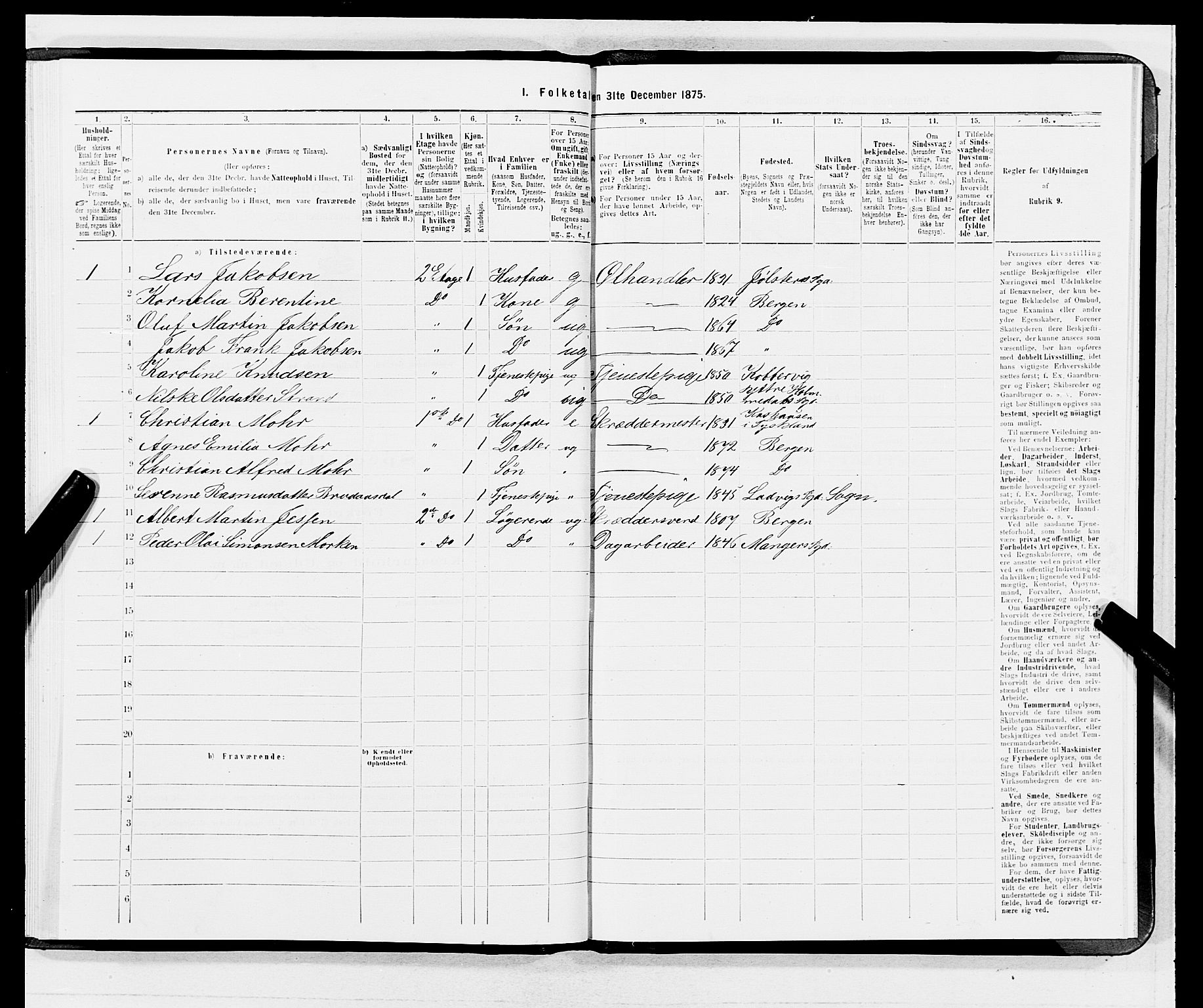 SAB, 1875 census for 1301 Bergen, 1875, p. 3282