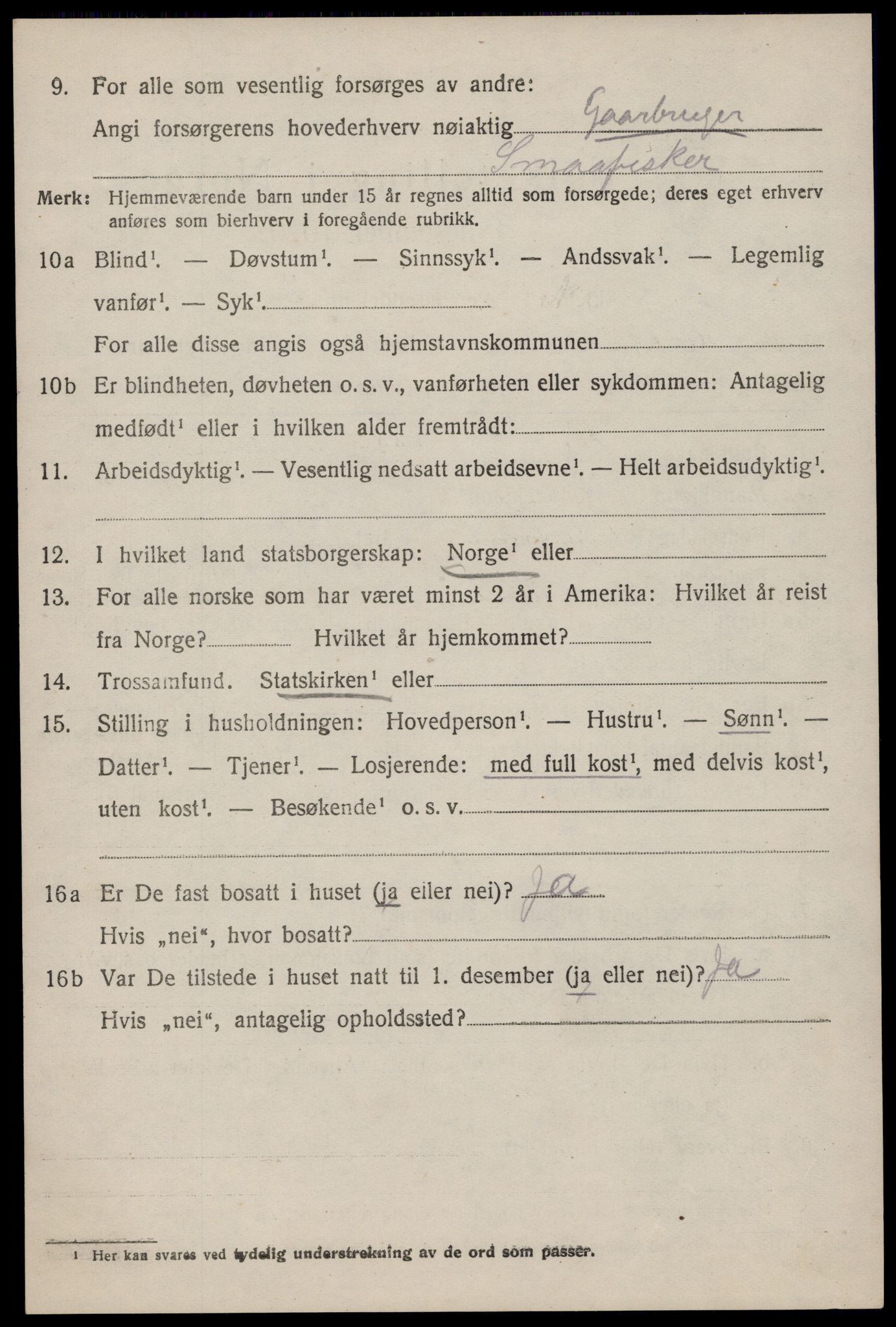 SAST, 1920 census for Hetland, 1920, p. 25110