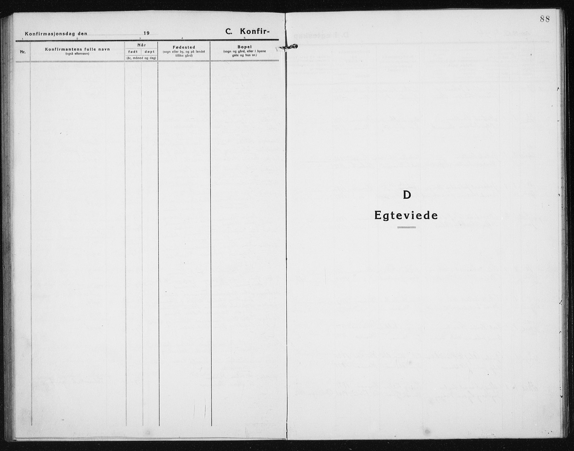 Ministerialprotokoller, klokkerbøker og fødselsregistre - Sør-Trøndelag, SAT/A-1456/635/L0554: Parish register (copy) no. 635C02, 1919-1942, p. 88