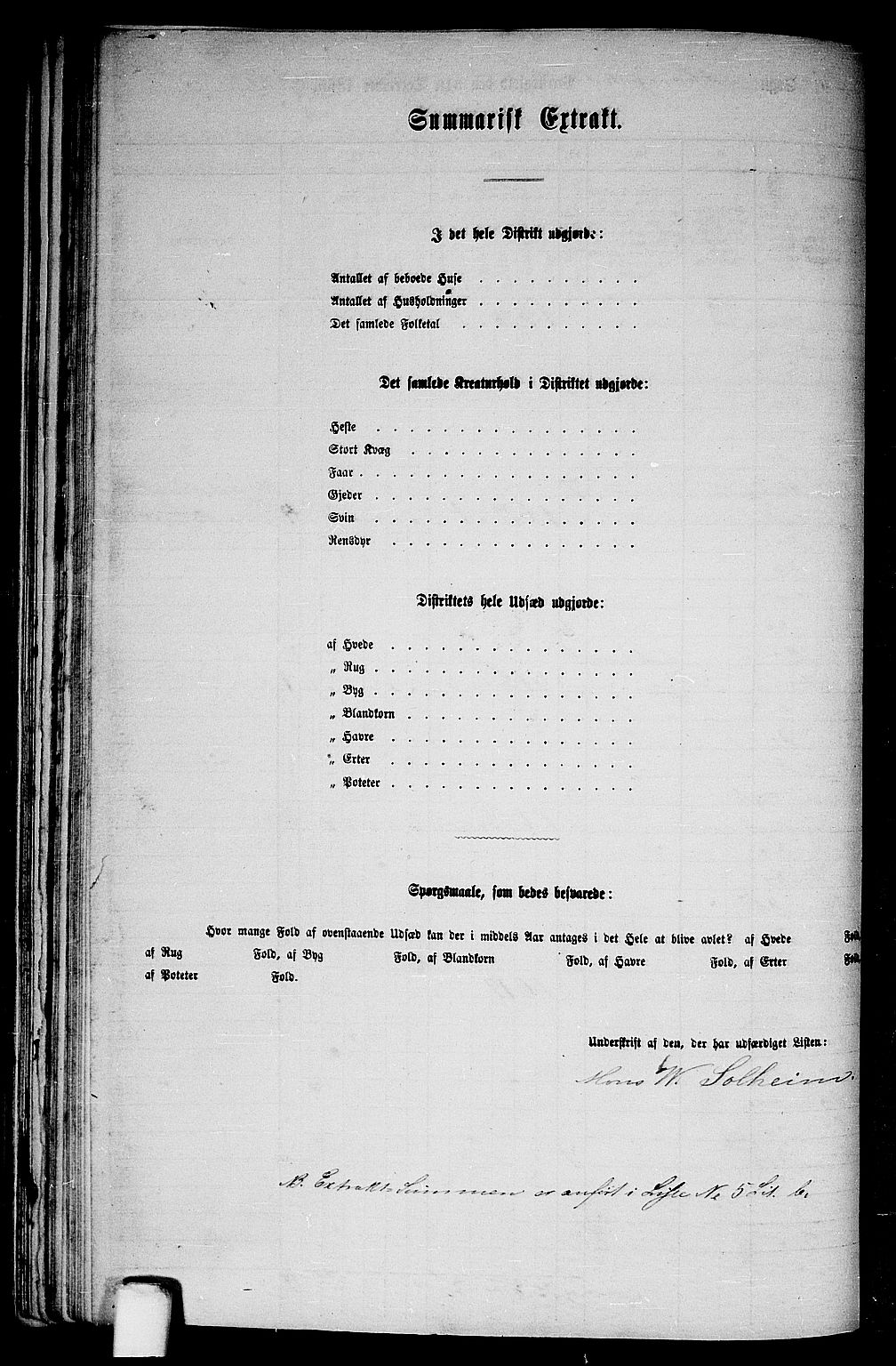 RA, 1865 census for Manger, 1865, p. 106