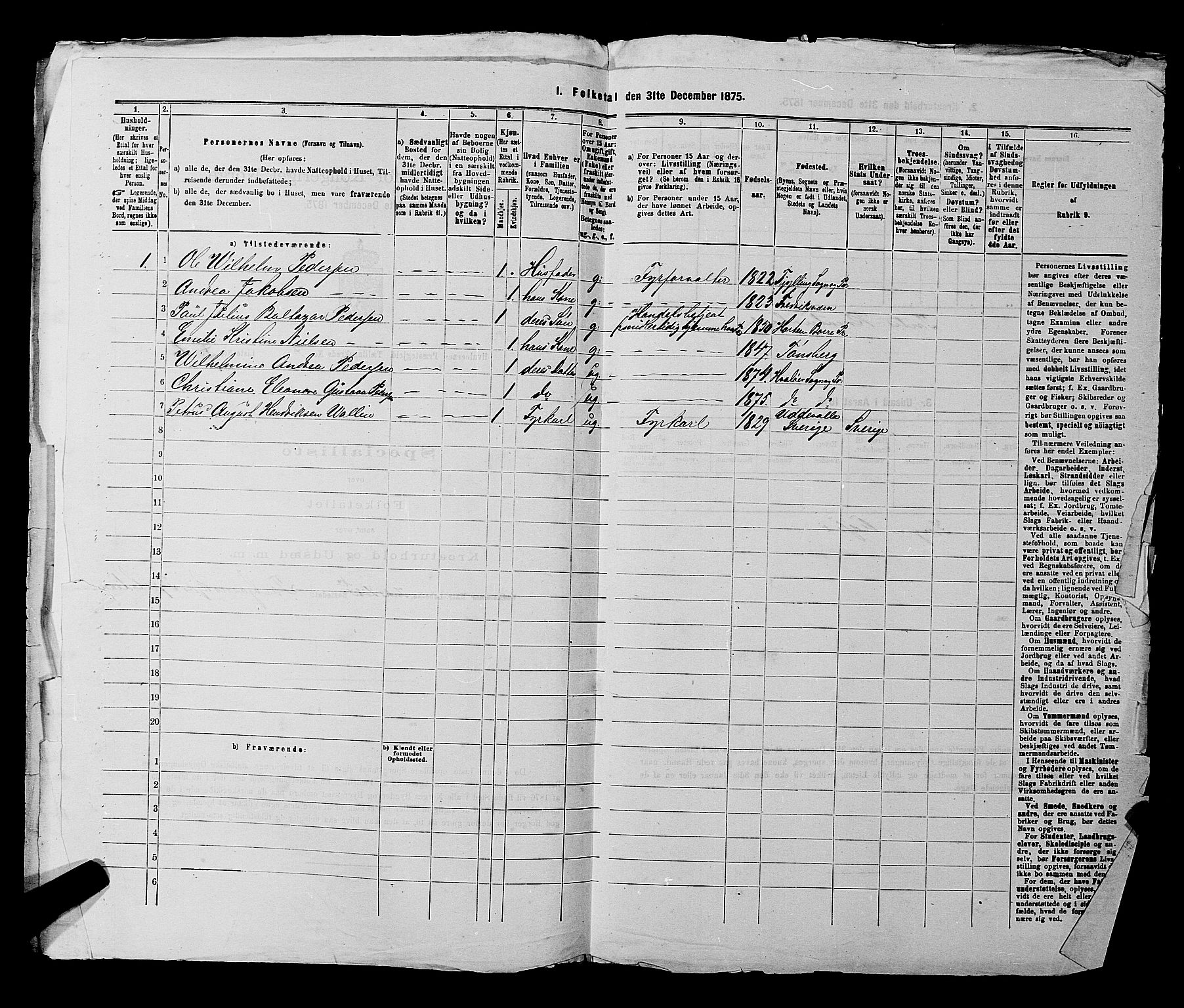RA, 1875 census for 0111P Hvaler, 1875, p. 977