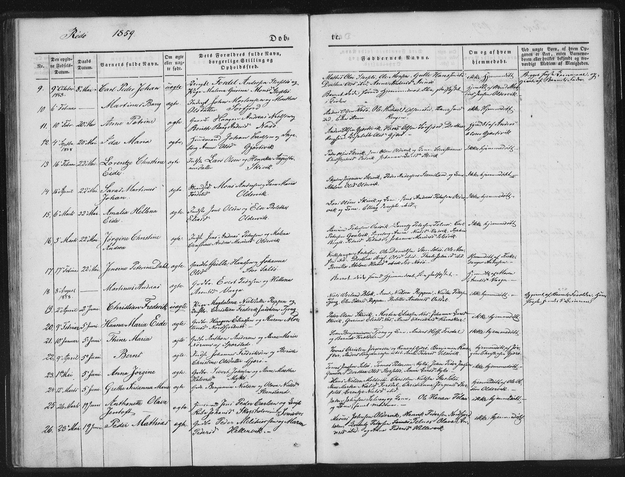 Ministerialprotokoller, klokkerbøker og fødselsregistre - Nordland, AV/SAT-A-1459/841/L0602: Parish register (official) no. 841A08 /1, 1845-1859, p. 49