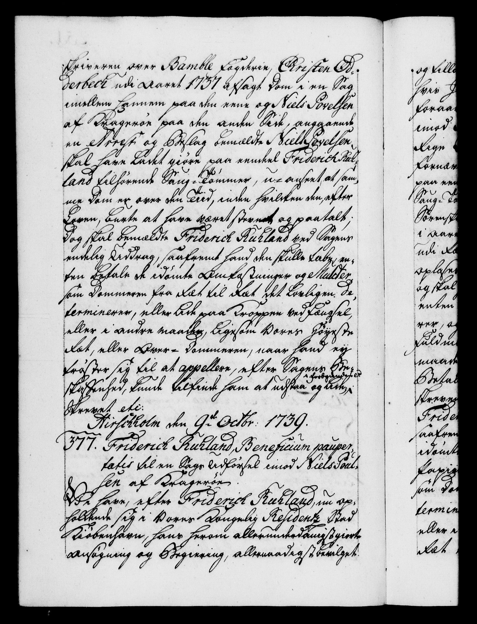 Danske Kanselli 1572-1799, AV/RA-EA-3023/F/Fc/Fca/Fcaa/L0031: Norske registre, 1739-1740, p. 251b