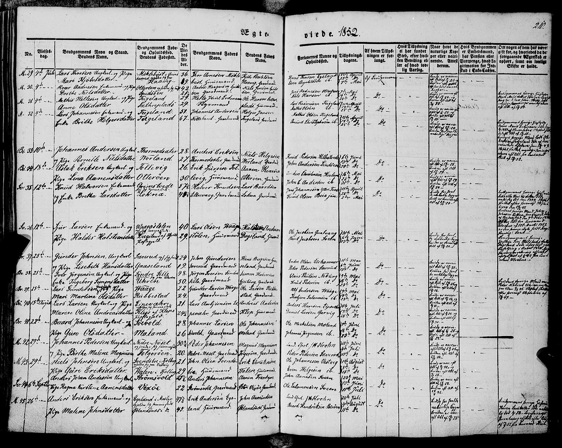 Finnås sokneprestembete, AV/SAB-A-99925/H/Ha/Haa/Haaa/L0007: Parish register (official) no. A 7, 1850-1862, p. 210