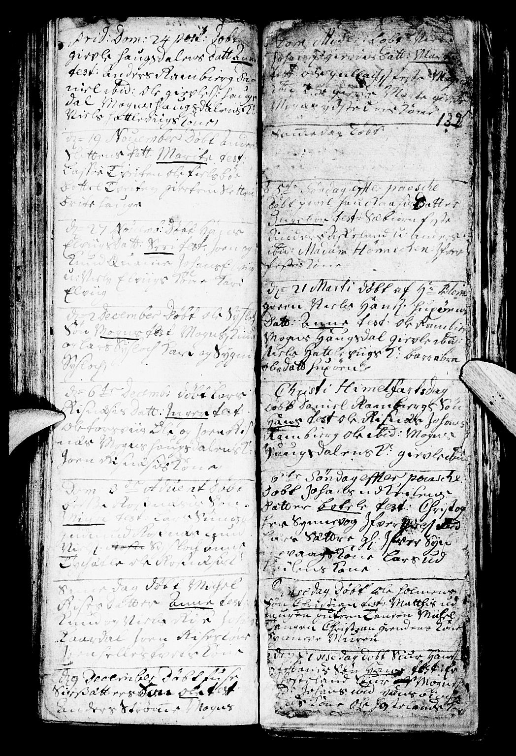 Lindås Sokneprestembete, SAB/A-76701/H/Haa: Parish register (official) no. A 1, 1699-1746, p. 132