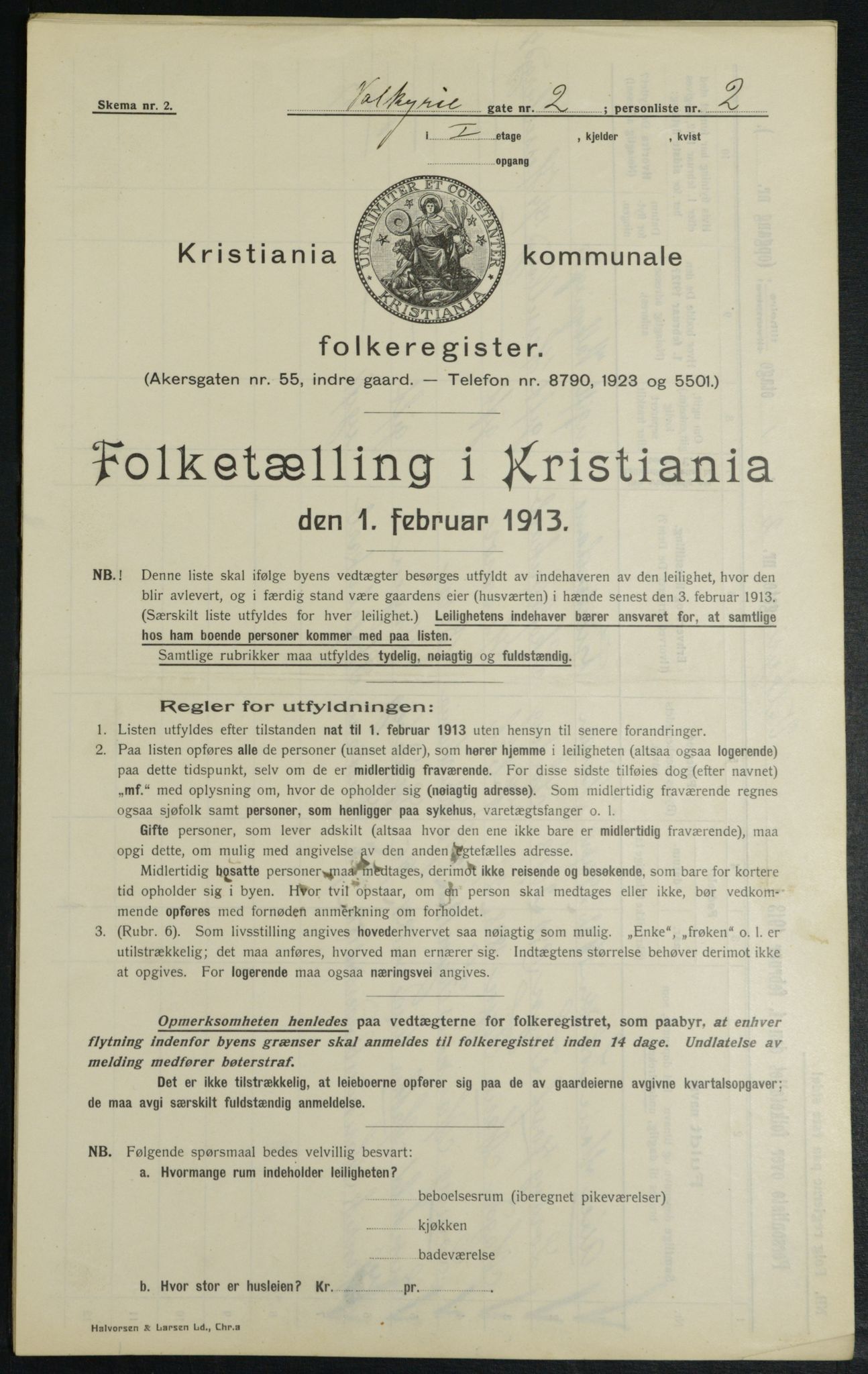 OBA, Municipal Census 1913 for Kristiania, 1913, p. 121528