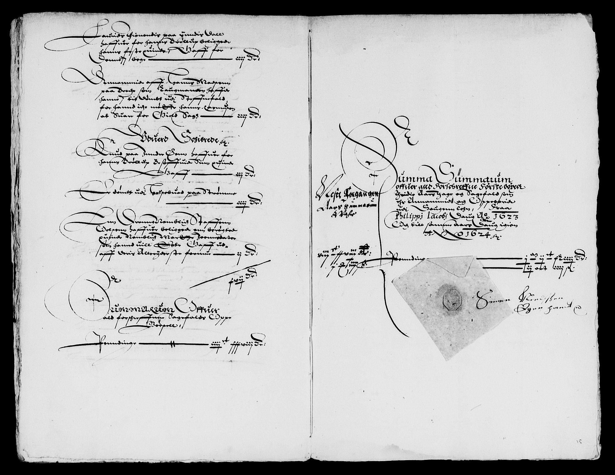 Rentekammeret inntil 1814, Reviderte regnskaper, Lensregnskaper, AV/RA-EA-5023/R/Rb/Rbt/L0035: Bergenhus len, 1622-1624