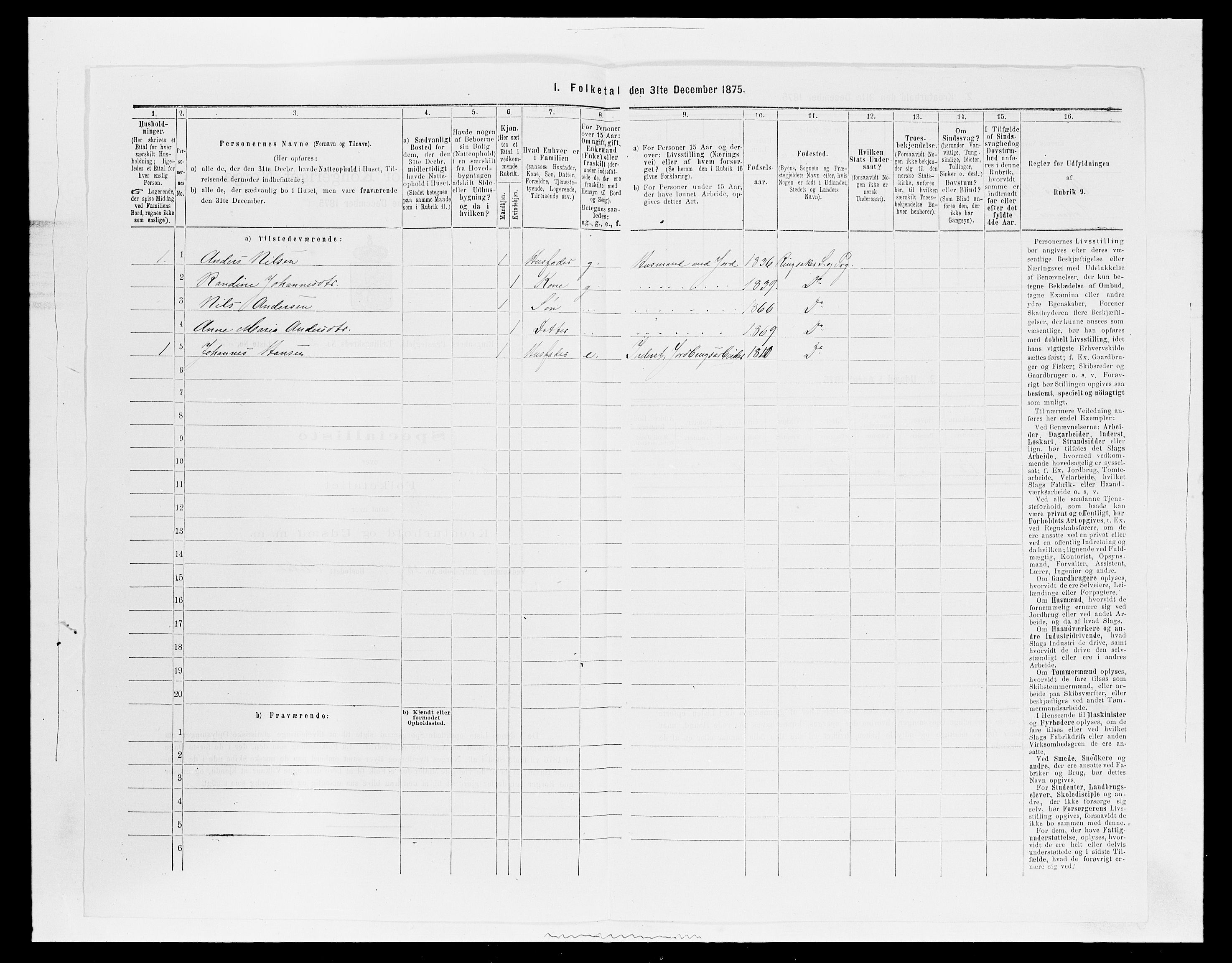 SAH, 1875 census for 0412P Ringsaker, 1875, p. 482