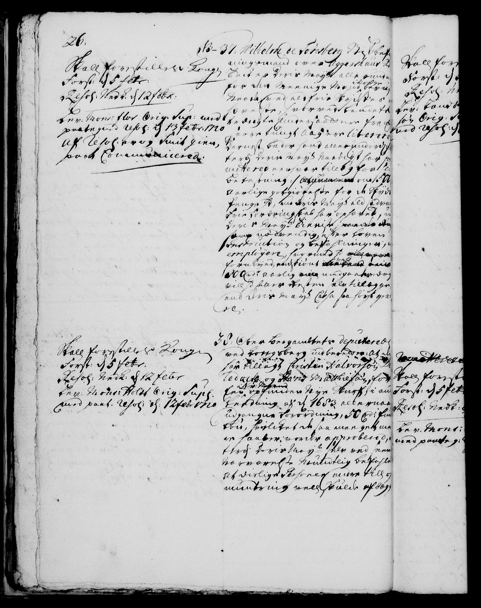 Rentekammeret, Kammerkanselliet, RA/EA-3111/G/Gh/Gha/L0001: Norsk ekstraktmemorialprotokoll, sak. 1-375 (merket RK 53.46), 1720, p. 26