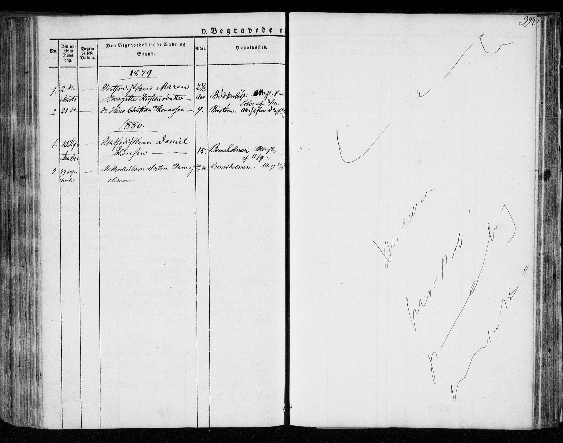 Øyestad sokneprestkontor, AV/SAK-1111-0049/F/Fa/L0013: Parish register (official) no. A 13, 1827-1842, p. 394