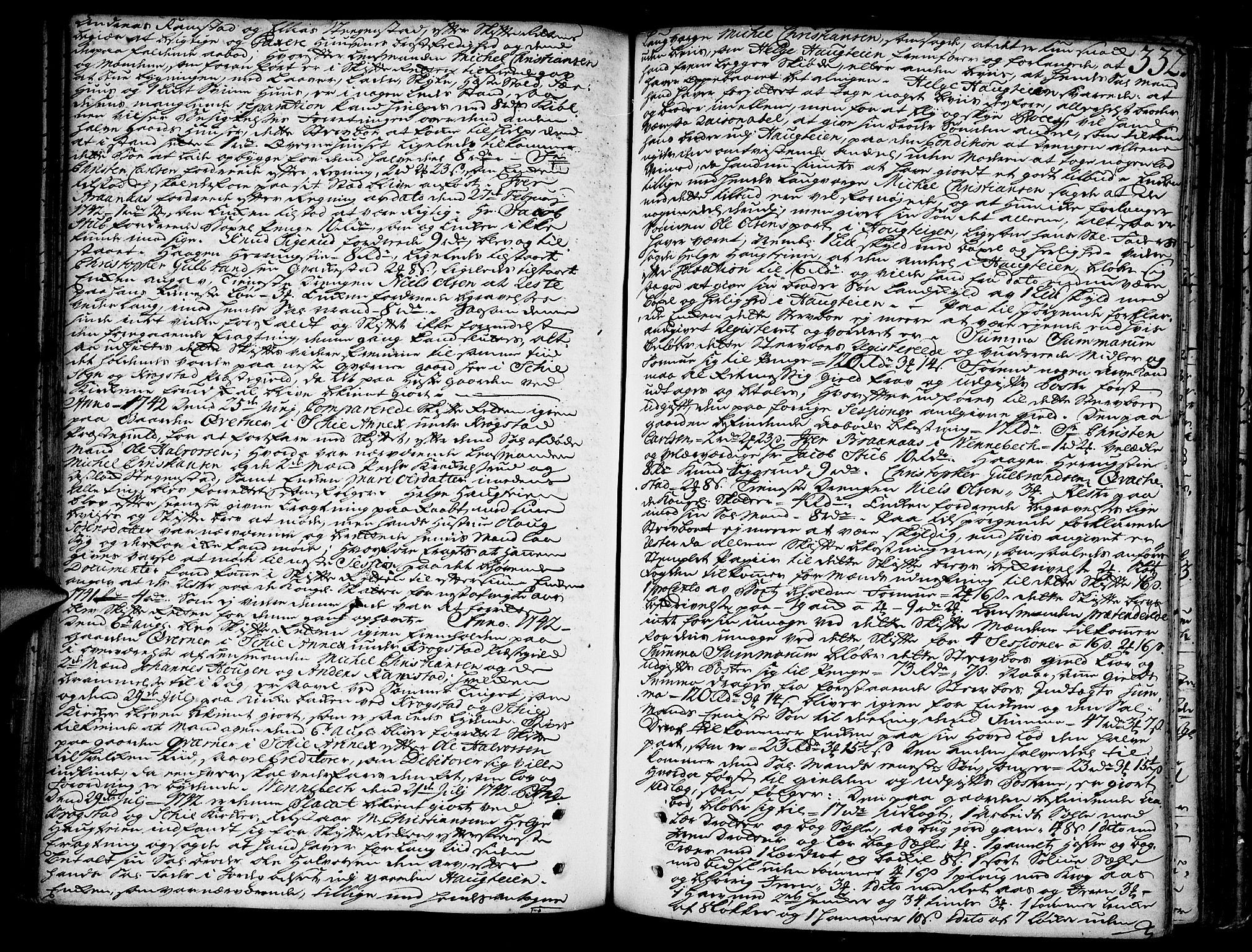 Follo sorenskriveri, AV/SAO-A-10274/H/Hb/L0004: Skifteprotokoll, 1737-1743, p. 331b-332a