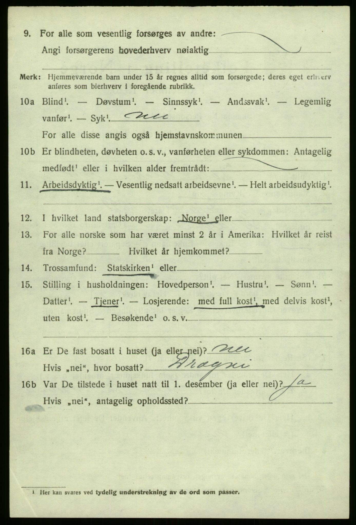 SAB, 1920 census for Luster, 1920, p. 4545