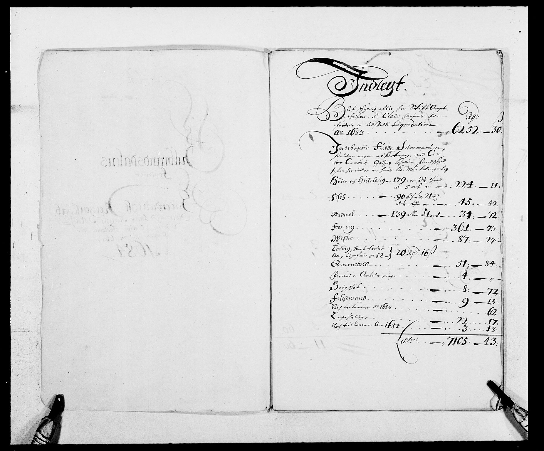 Rentekammeret inntil 1814, Reviderte regnskaper, Fogderegnskap, RA/EA-4092/R17/L1159: Fogderegnskap Gudbrandsdal, 1682-1689, p. 3