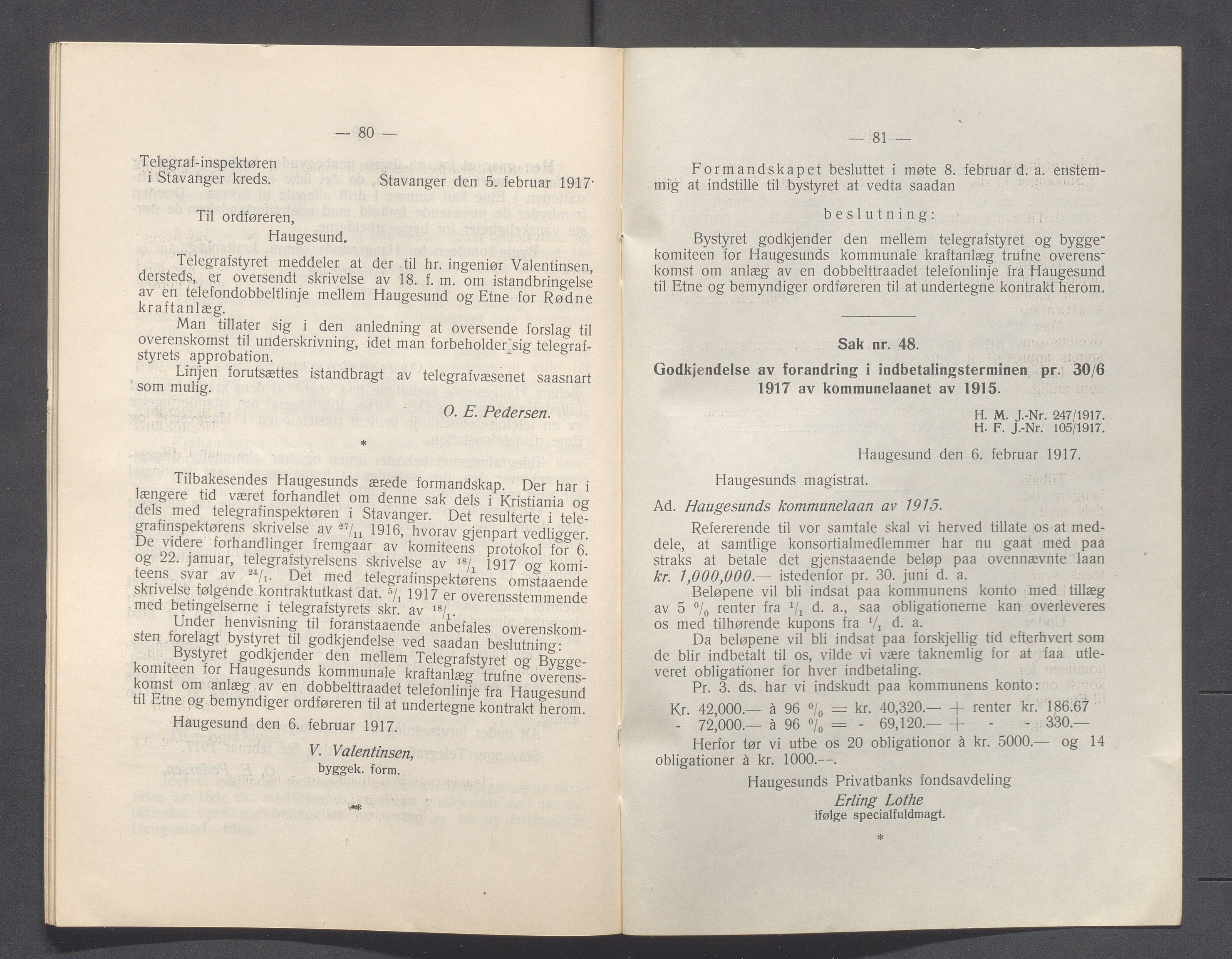 Haugesund kommune - Formannskapet og Bystyret, IKAR/A-740/A/Abb/L0002: Bystyreforhandlinger, 1908-1917, p. 1132