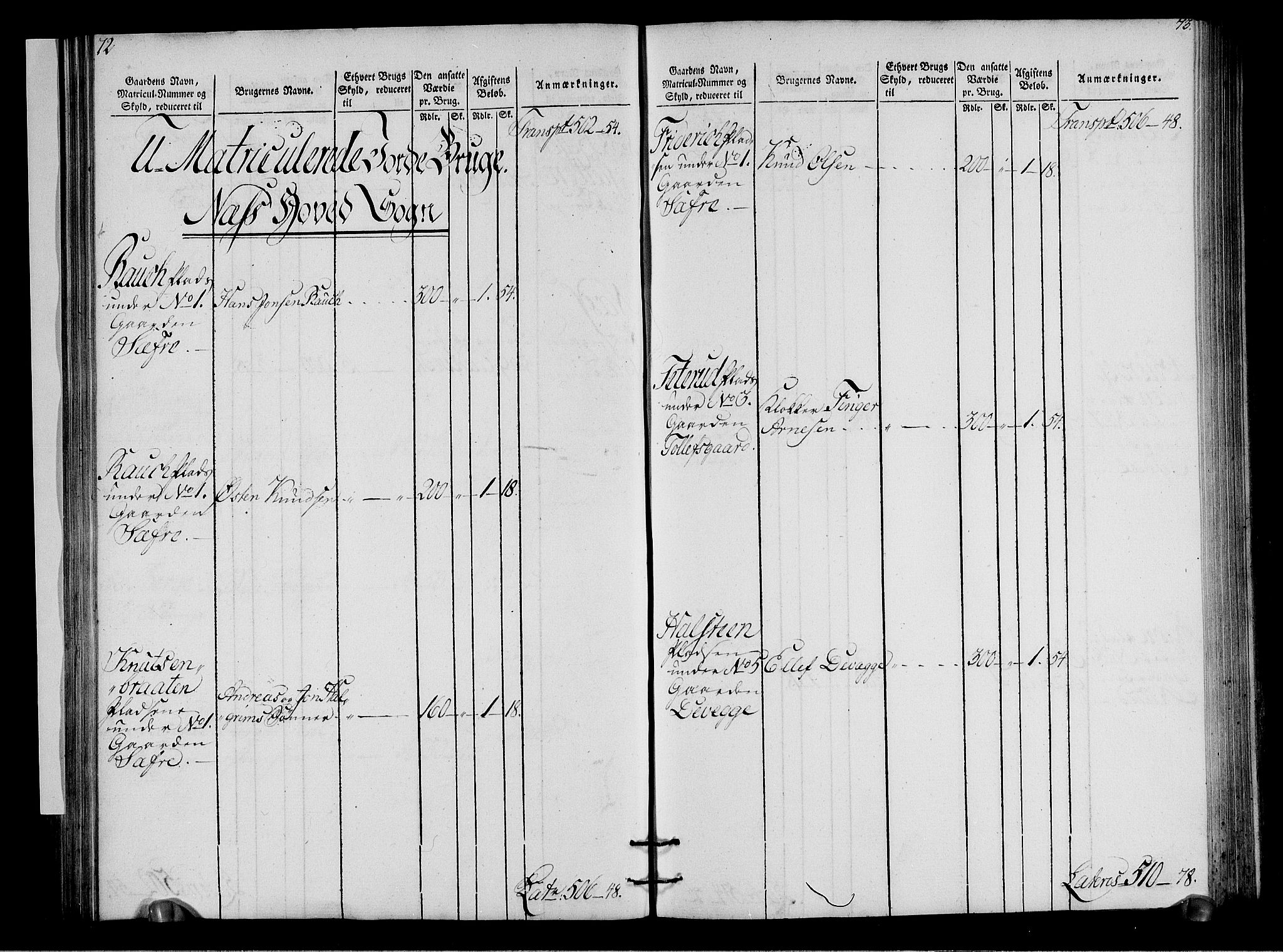 Rentekammeret inntil 1814, Realistisk ordnet avdeling, RA/EA-4070/N/Ne/Nea/L0050: Ringerike og Hallingdal fogderi. Oppebørselsregister for Hallingdal, 1803-1804, p. 39