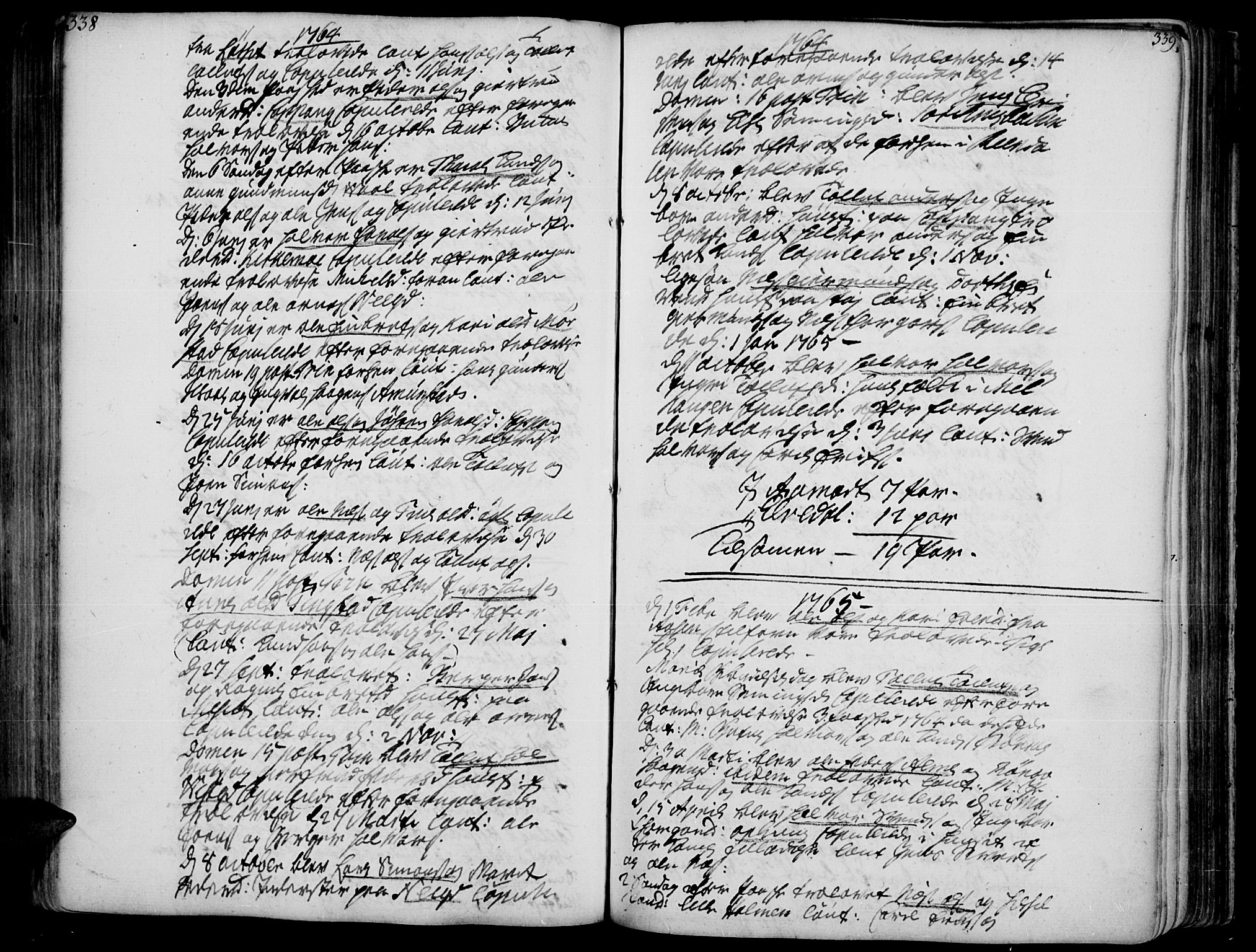 Åmot prestekontor, Hedmark, AV/SAH-PREST-056/H/Ha/Haa/L0002: Parish register (official) no. 2, 1734-1779, p. 338-339