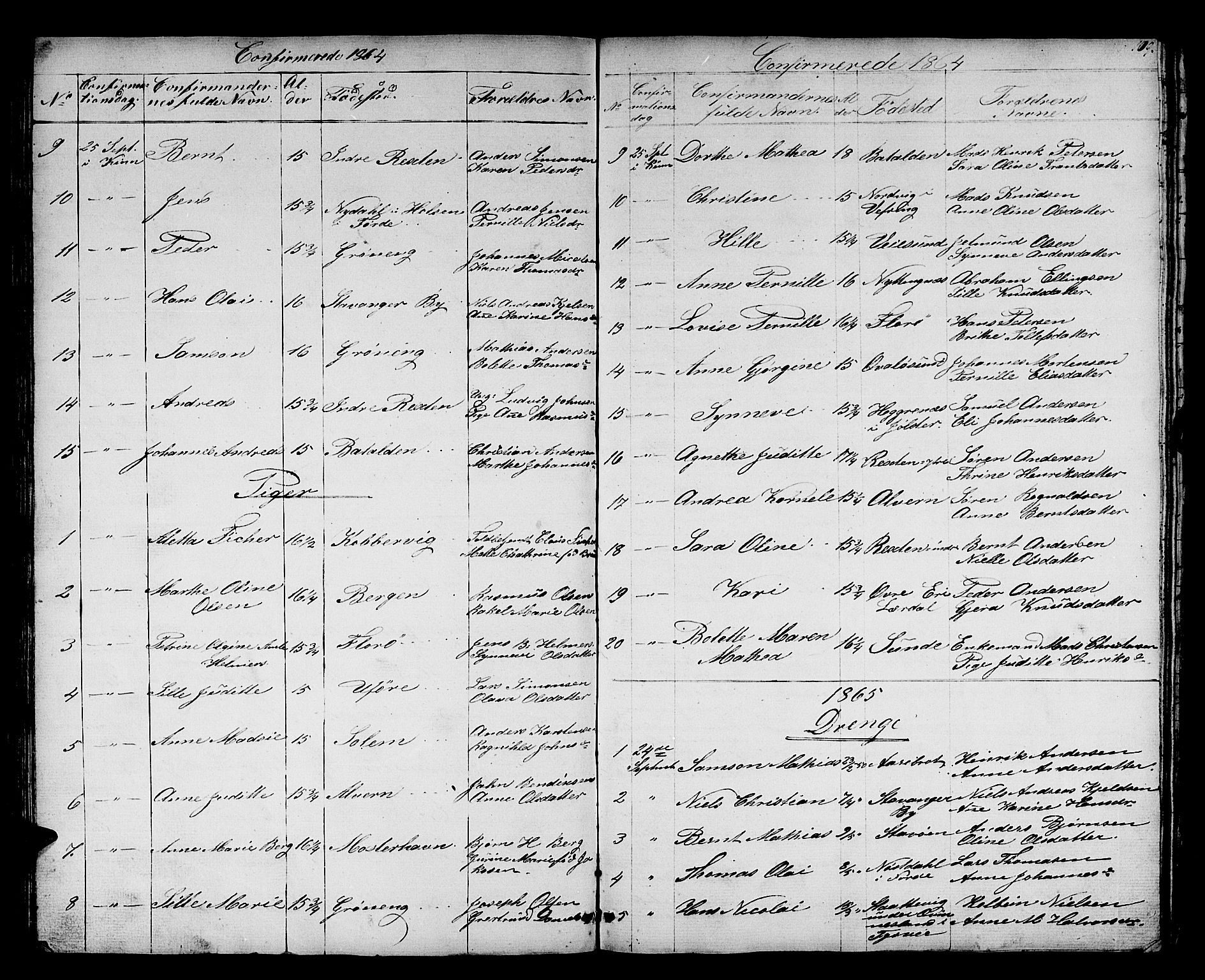 Kinn sokneprestembete, AV/SAB-A-80801/H/Hab/Haba/L0001: Parish register (copy) no. A 1, 1853-1868, p. 109
