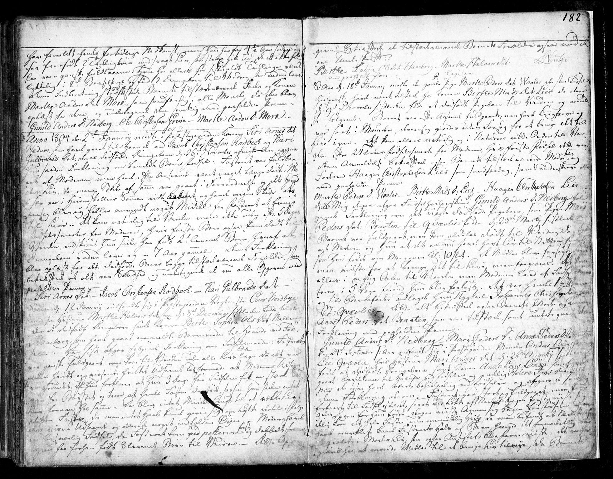 Aurskog prestekontor Kirkebøker, SAO/A-10304a/F/Fa/L0003: Parish register (official) no. I 3, 1767-1807, p. 182