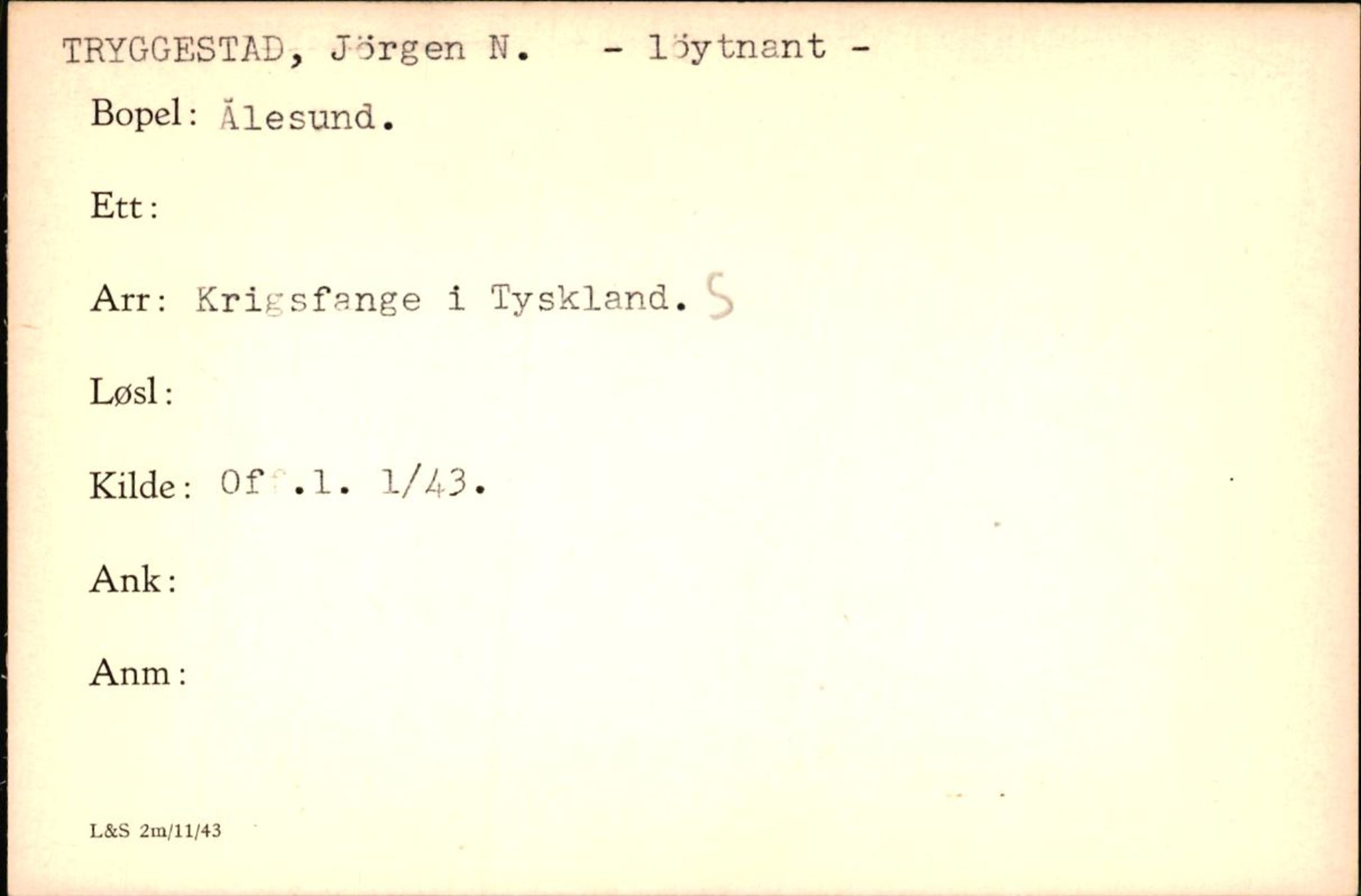 Forsvaret, Forsvarets krigshistoriske avdeling, AV/RA-RAFA-2017/Y/Yf/L0200: II-C-11-2102  -  Norske krigsfanger i Tyskland, 1940-1945, p. 1076