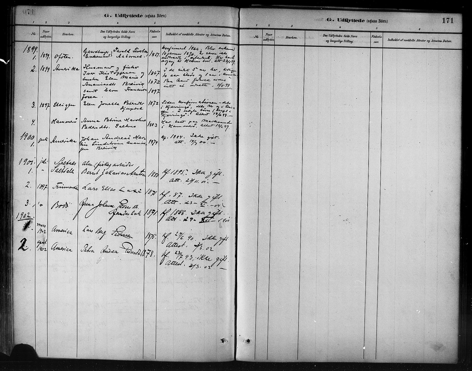 Ministerialprotokoller, klokkerbøker og fødselsregistre - Nordland, AV/SAT-A-1459/858/L0831: Parish register (official) no. 858A01, 1884-1902, p. 171