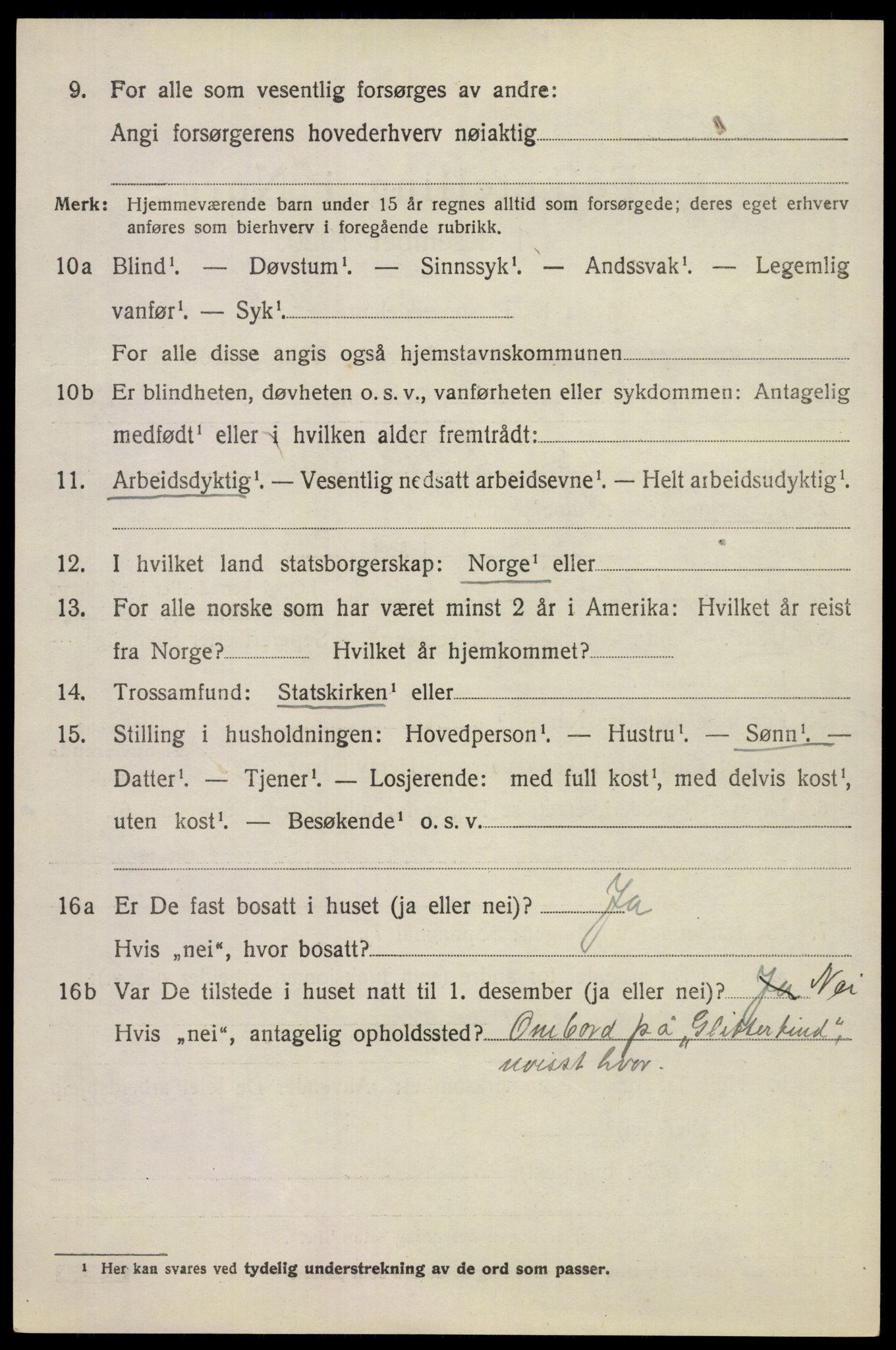 SAKO, 1920 census for Ramnes, 1920, p. 3259