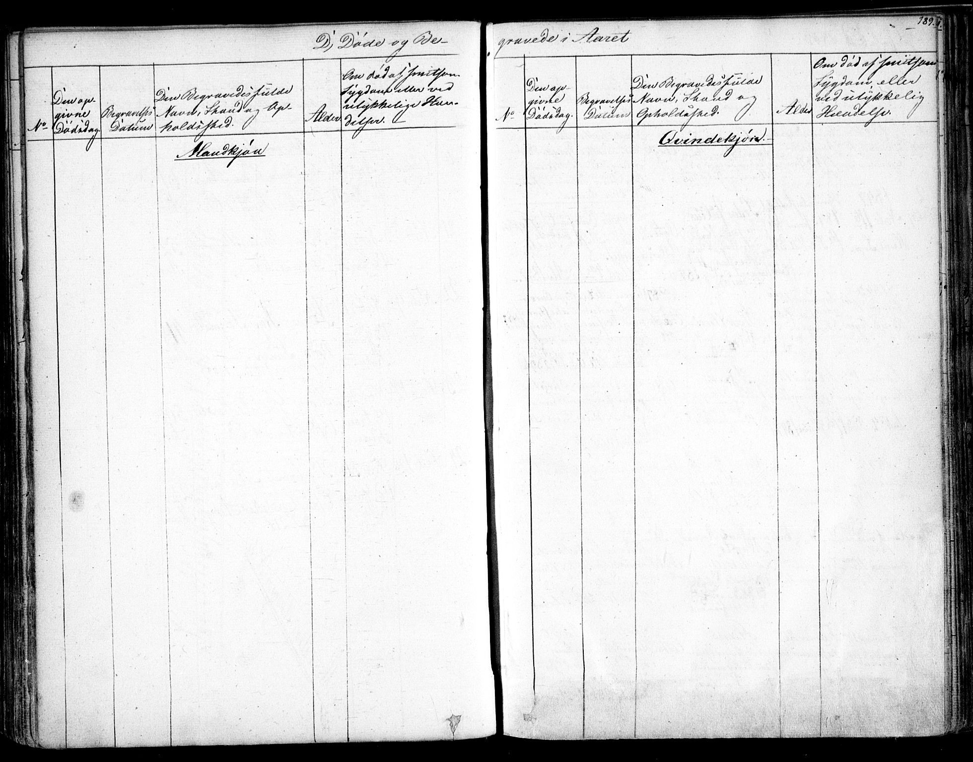 Gjerdrum prestekontor Kirkebøker, AV/SAO-A-10412b/F/Fa/L0005: Parish register (official) no. I 5, 1835-1845, p. 189