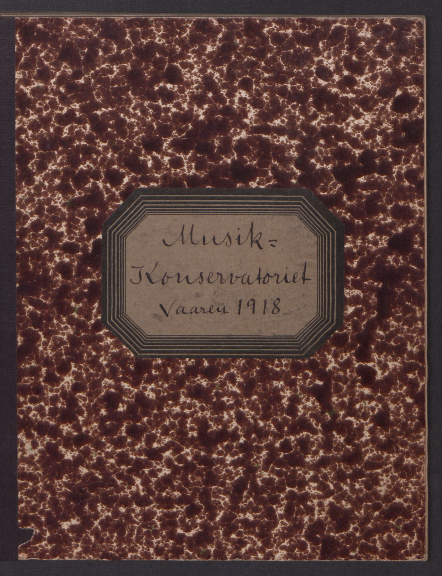 Musikkonservatoriet i Oslo, RA/PA-1761/F/Fa/L0004/0013: Oversikt over lærere, elever, m.m. / Musikkonservatoriet - Vårsemesteret, 1918